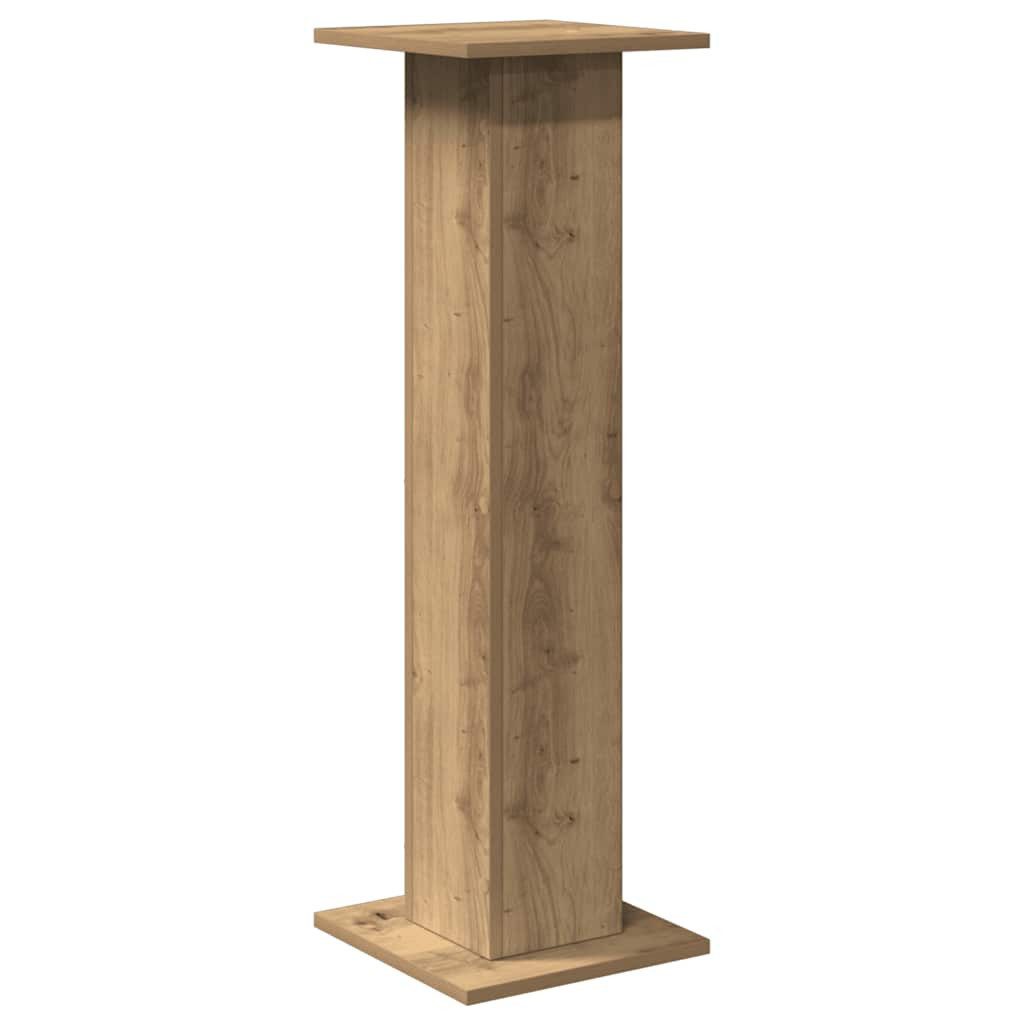 vidaXL Lautsprecherständer Lautsprecherständer 2 Stk. Artisan-Eiche 30x30x95 cm, (2-tlg) – Bild 4 von 5