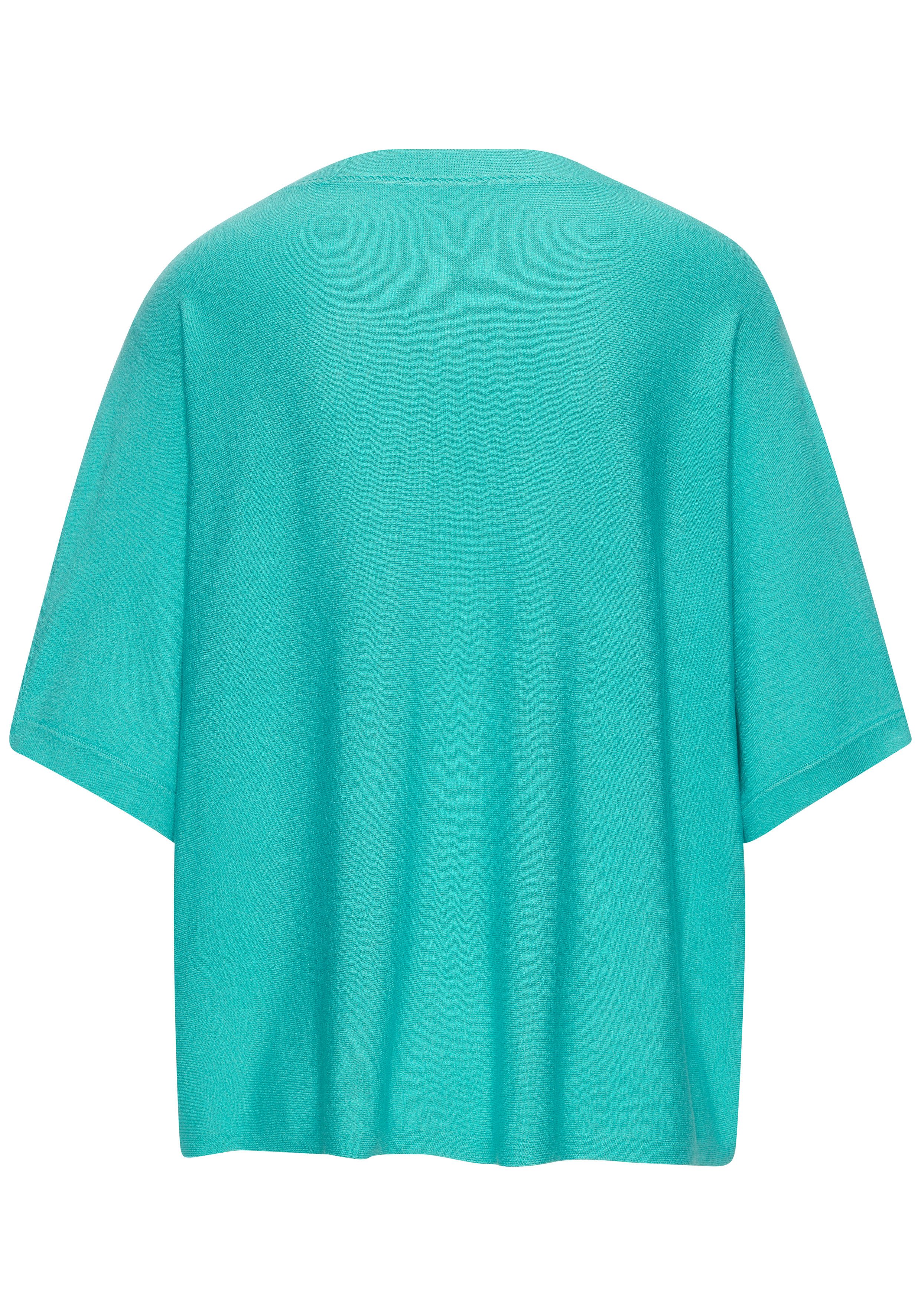 Vivance Kurzarmshirt mit Lochstrickmuster aus weichem Viskose-Strick