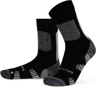 normani Спортивні шкарпетки 2 Merino Trekking Шкарпетки mit Frotteesohle (2 Paar) hochwertige Merinowolle
