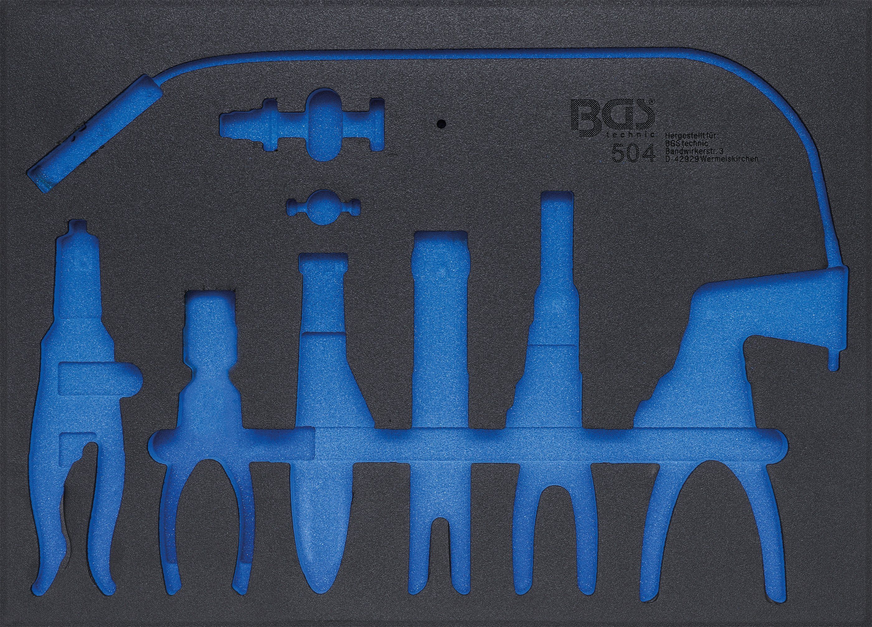 BGS Werkzeugset Schlauchklemmenzangen 3/3: Werkstattwageneinlage
