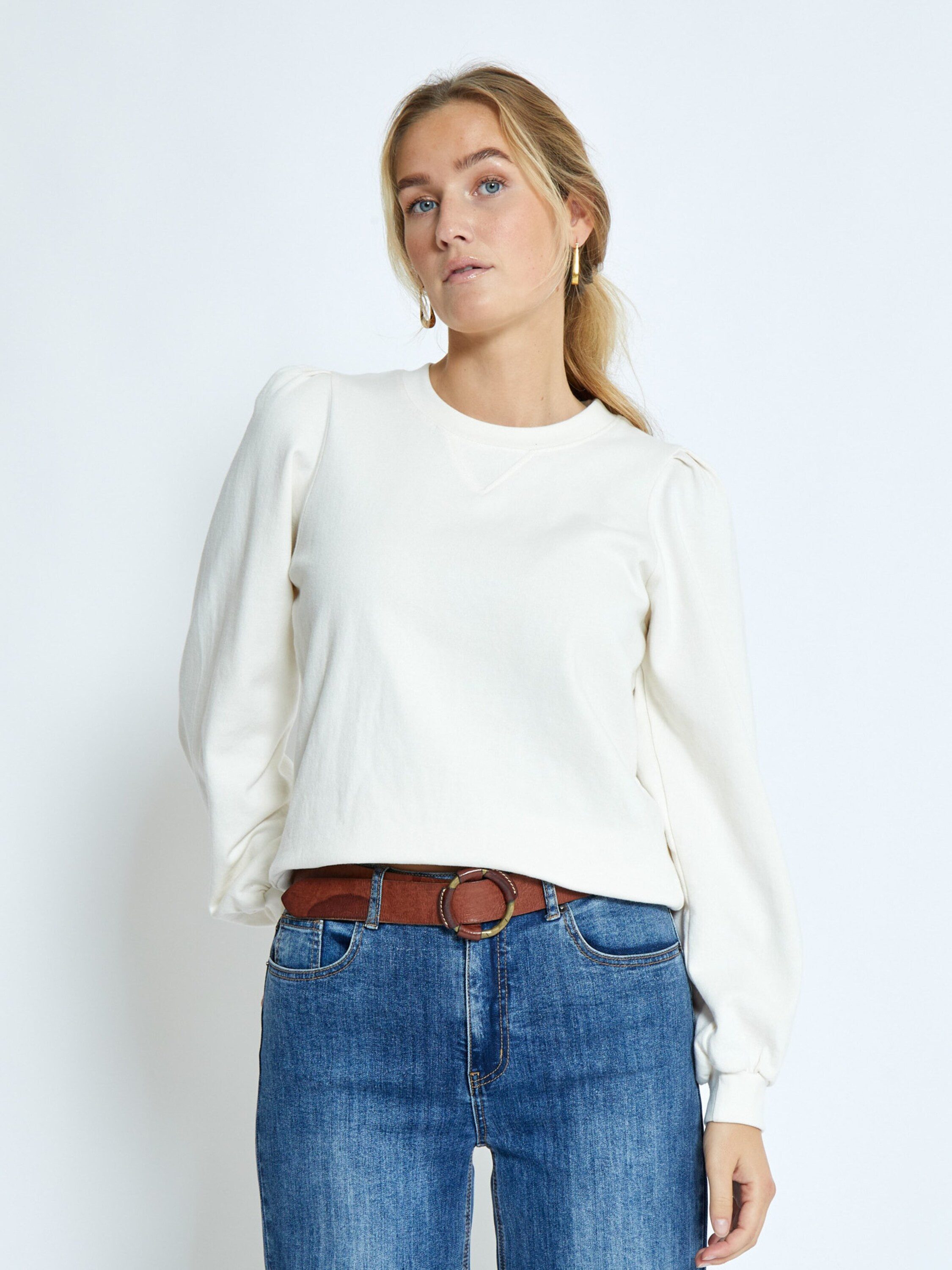 PEPPERCORN Sweatshirt Gloria (1-tlg) Drapiert/gerafft