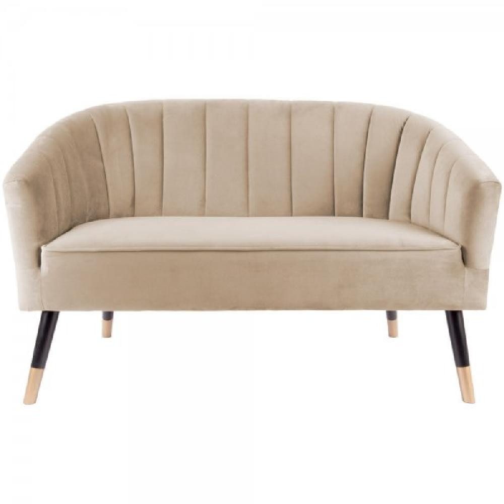Leitmotiv Sofa Sofa Royal Velvet Sand Brown (128cm)
