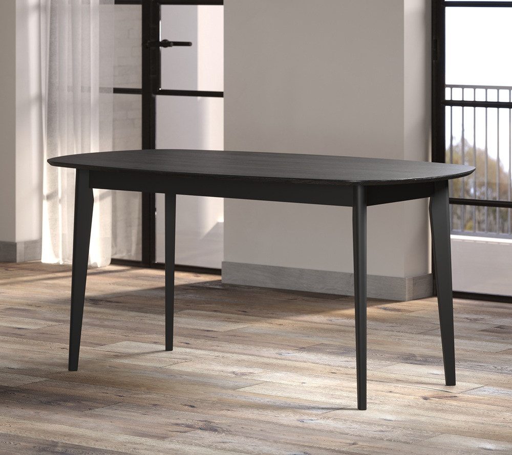 trendteam Esstisch Esstisch Ronin, 160 x 90, Esche schwarz (no-Set), 160 cm, Tisch, Esszimmertisch, Küchentisch