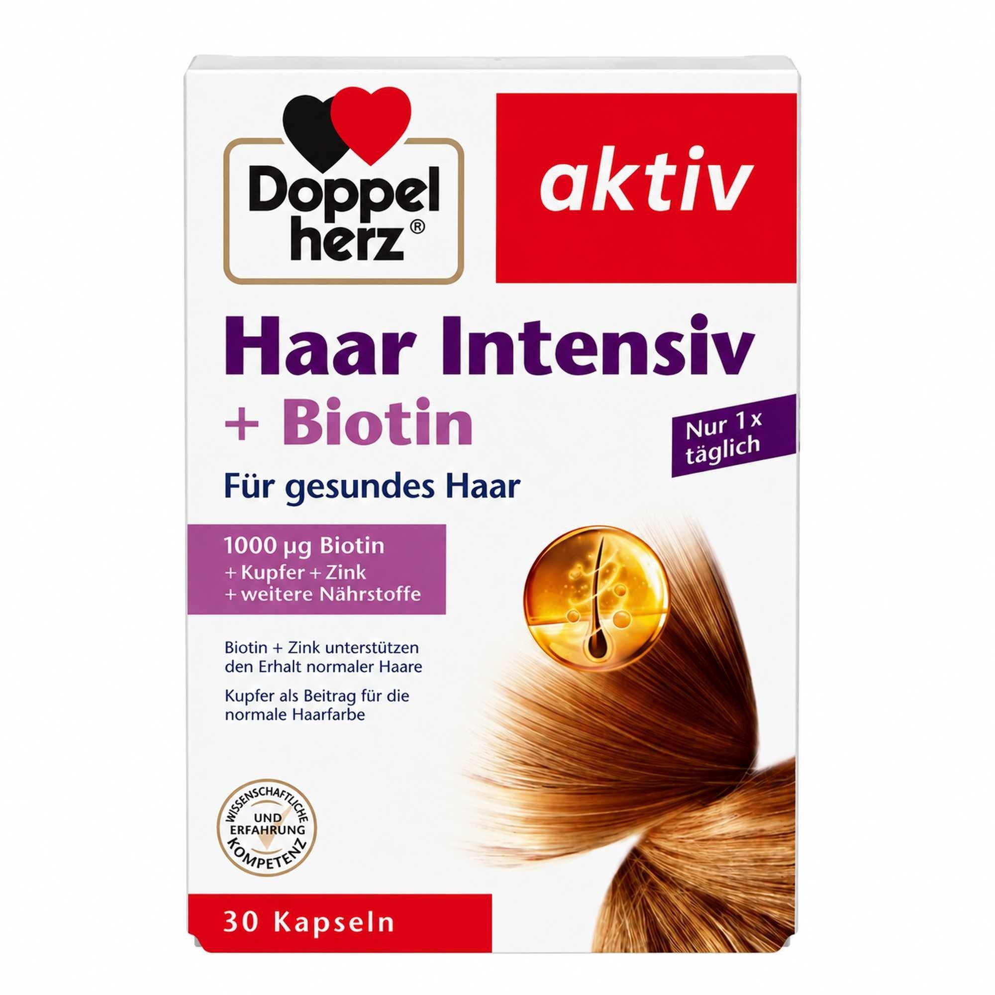 Queisser Pharma GmbH & Co. KG DOPPELHERZ Haar Intensiv+Biotin Kapseln Kapseln