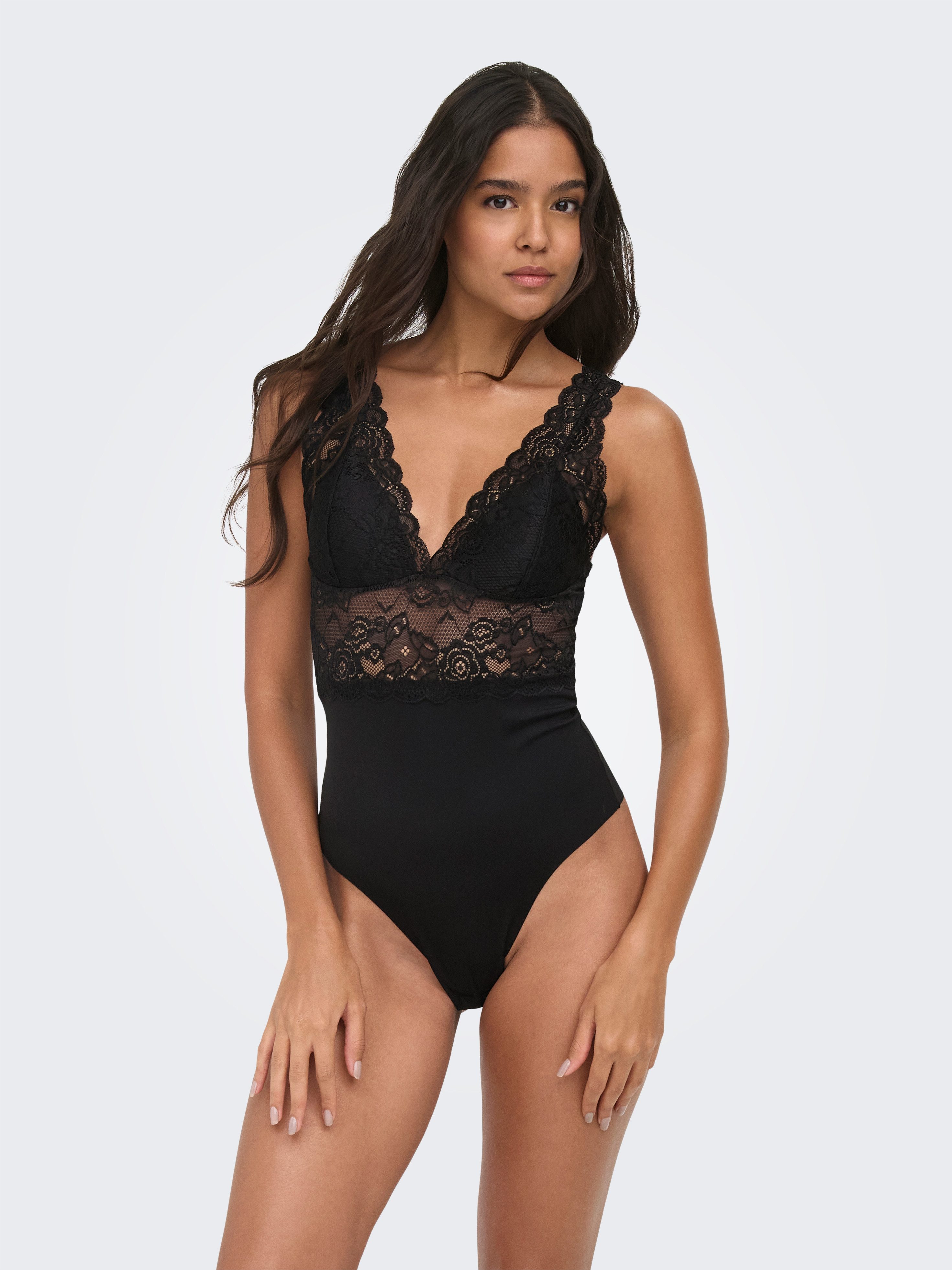 ONLY Body ONLCHLOE LACE BODY NOOS ACC Materialmix, Spitze
