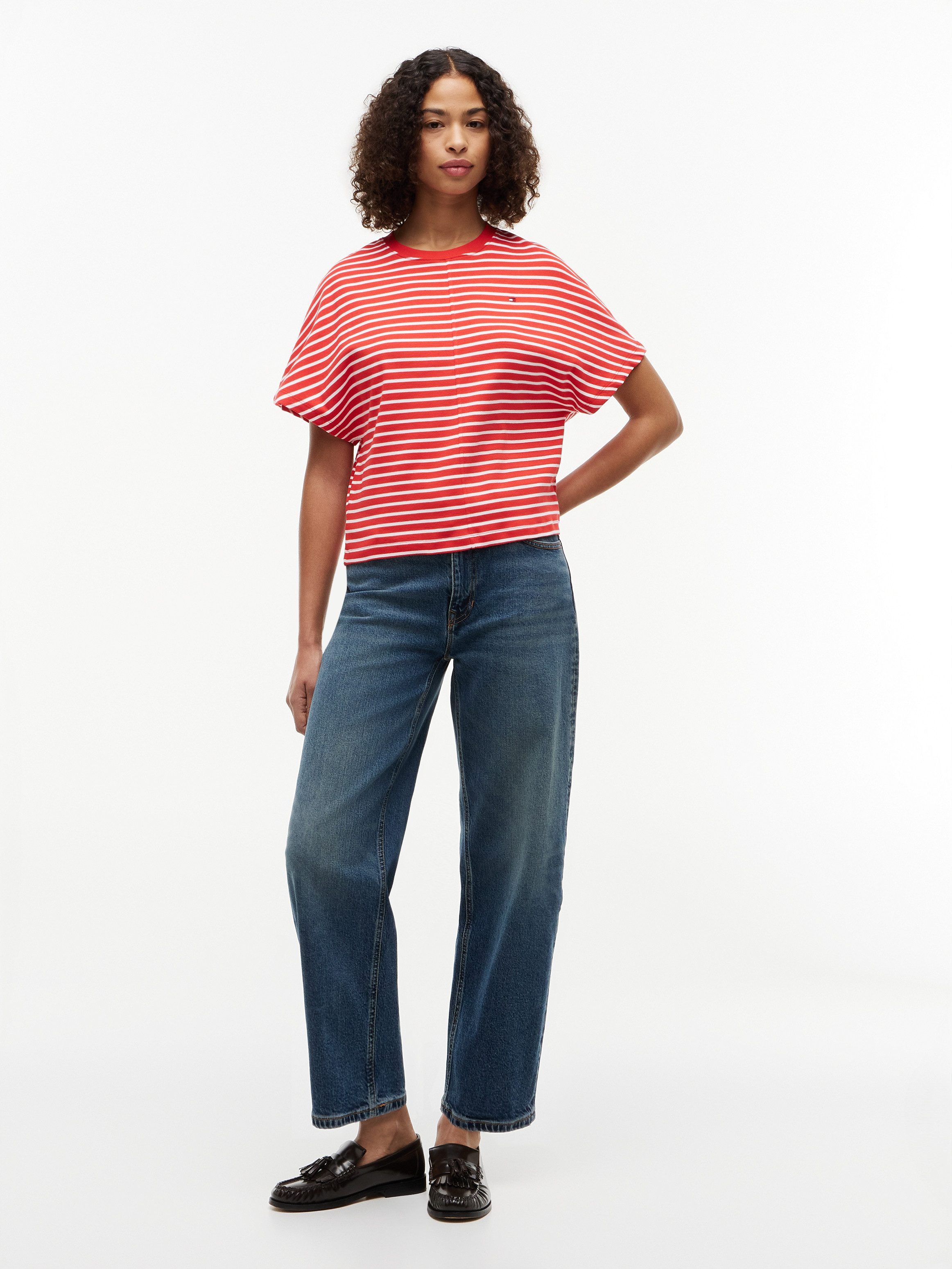Tommy Hilfiger 3/4-Arm-Shirt CODY REG BATWING C-NK SS TEE Baumwolle, 3/4 Ärmel – Bild 4 von 5