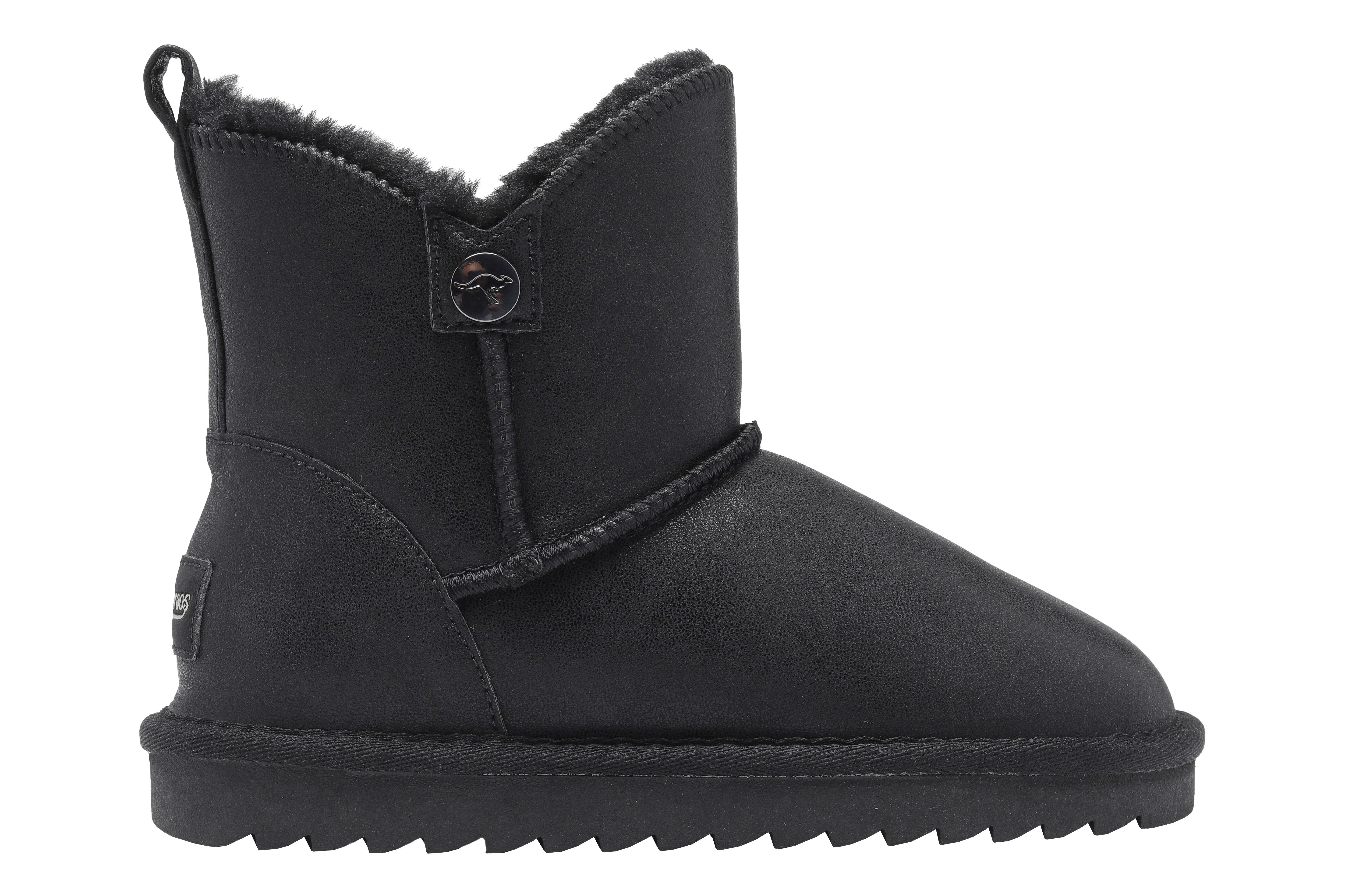 KangaROOS K-UK SILVERY Schlupfboots Winterschuhe, Winterboots, Snowboots, Schlupfstiefel