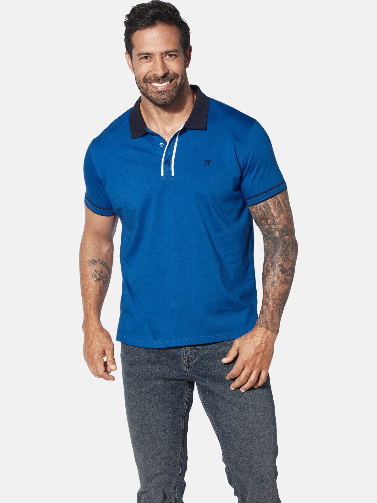 Jan Vanderstorm Poloshirt ISFRIED aus weicher günstig online kaufen