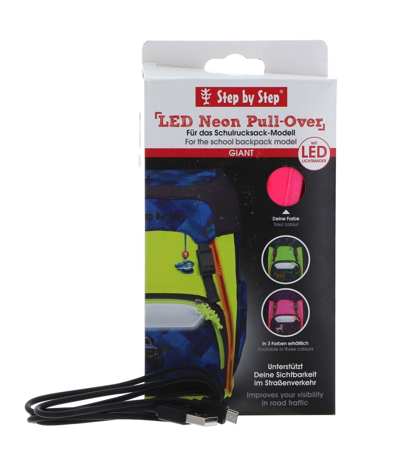 Step by Step Rucksack LED Neon Pull-Over