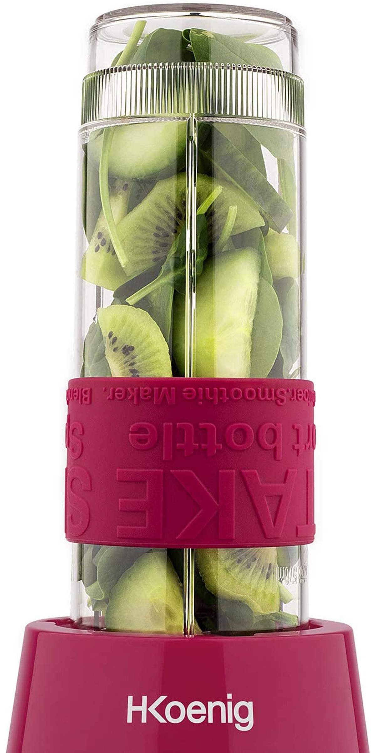 H.Koenig Smoothie-Maker SMOO10 Mini Standmixer, violett, 300 W