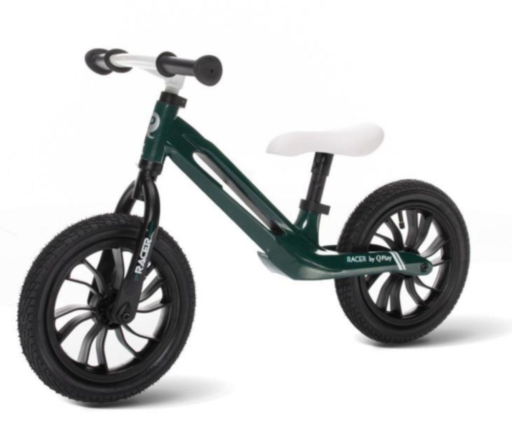 LeNoSa Laufrad QPlay Magnesium Bike schwarz/grün, • Jahre Alter für Balance • Kinder Laufrad 2-4 •