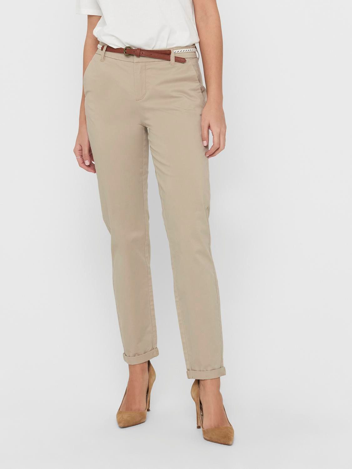 ONLY Chinohose ONLBIANA COTTON BELT CHINO günstig online kaufen