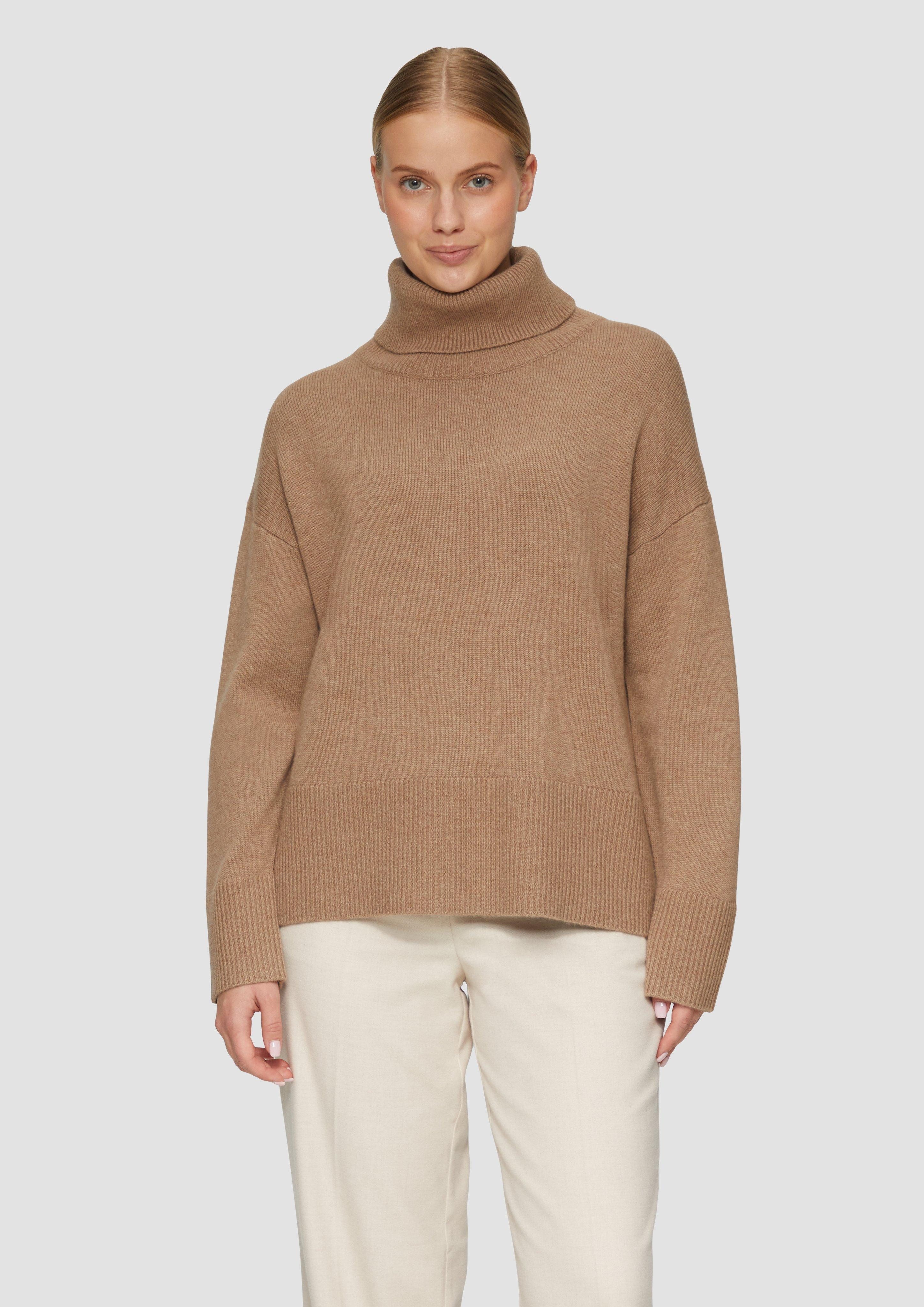 s.Oliver Strickpullover Lockerer Rollkragenpullover aus Kaschmirmix günstig online kaufen