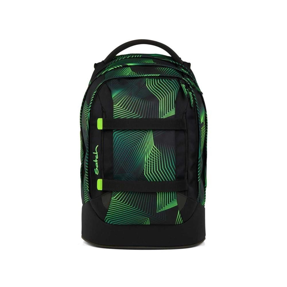 Satch Schulrucksack Pack (4tlg., inkl. Schlamperbox, Regenhülle und Geldbörse)