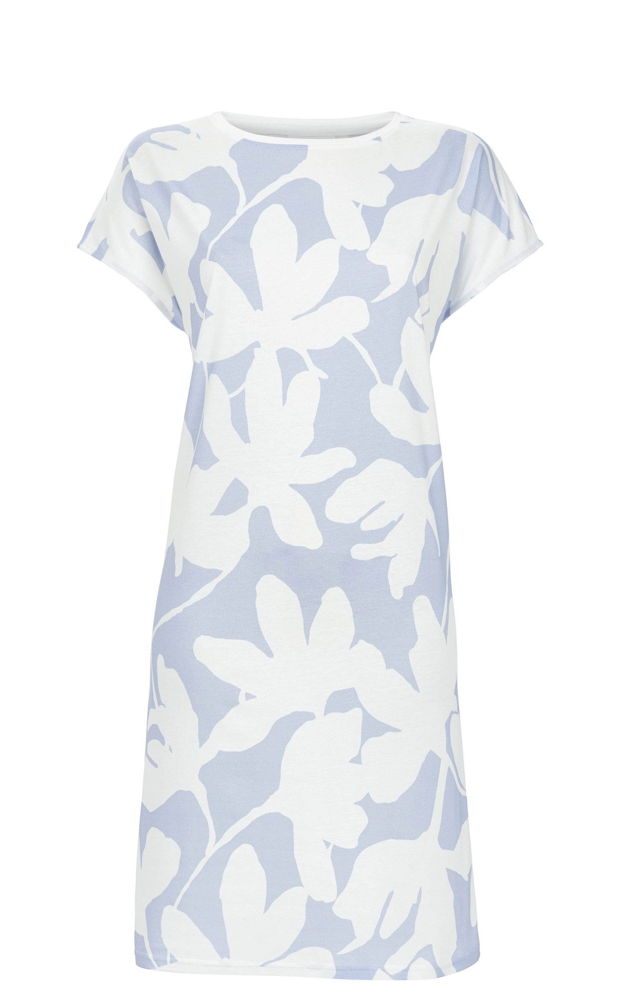 Chérie Line Nachthemd Bigshirt aus Baumwolle/Modal mit Floral-Allover
