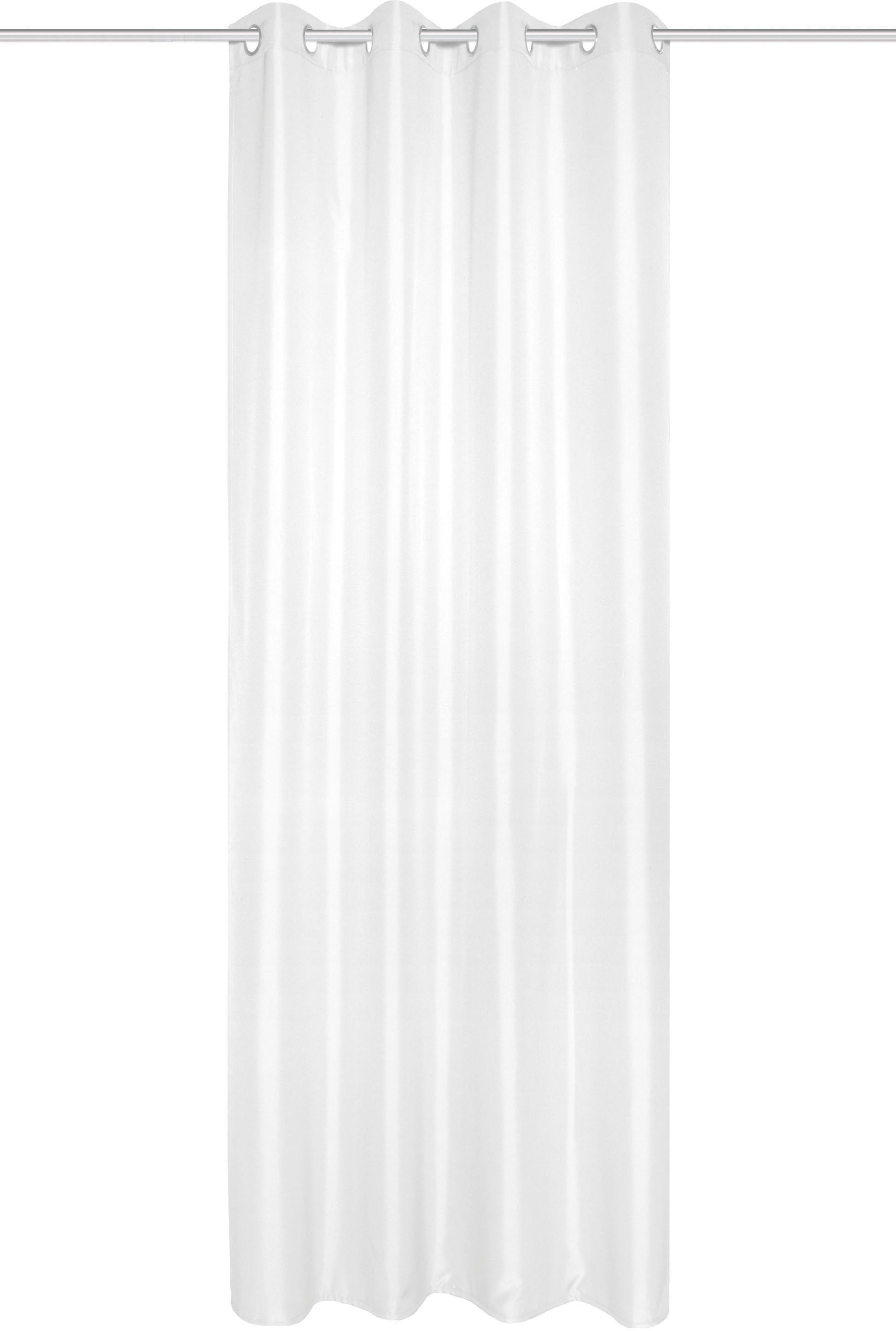 Home Basics Vorhang ATLANTIK (1 St), Ösen, blickdicht, Ösenschal Uni ATLANTIK