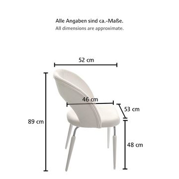 YEKTA Esszimmer-Set BIANCA, (Spar-Set), 1 x Tisch, 6 x Stühle