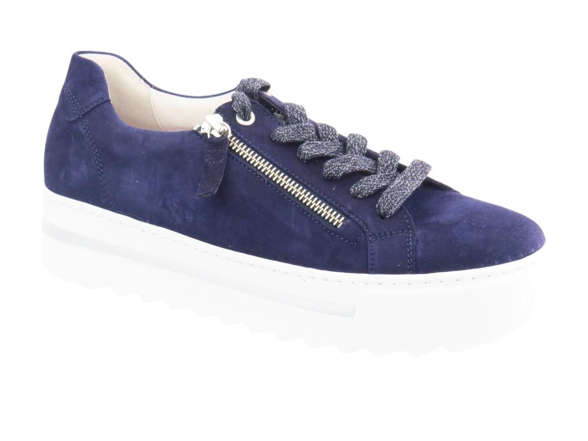 Samtchev. bluette Reißver Sneaker