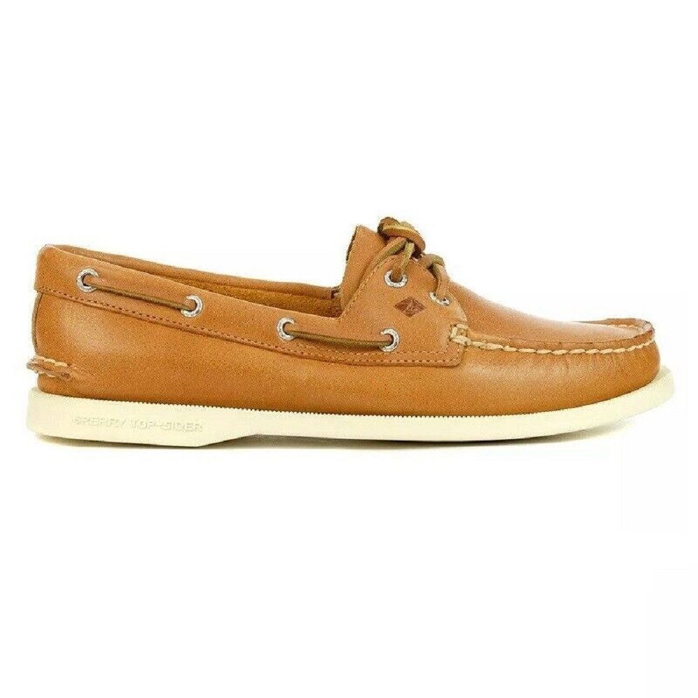 Authentic Original 2-Eye Damen Leder Halbschuhe Bootschuhe STS86460 Mokassin