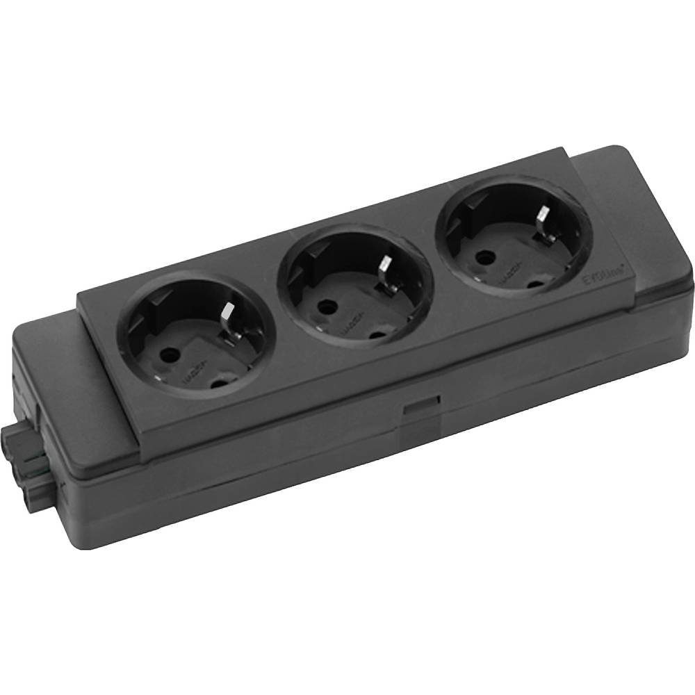 Evoline ® Express 3-fach Steckdosenleiste 159909133000 Steckdosenleiste, Kombi-Stecksystem, ohne Kabel, VDE