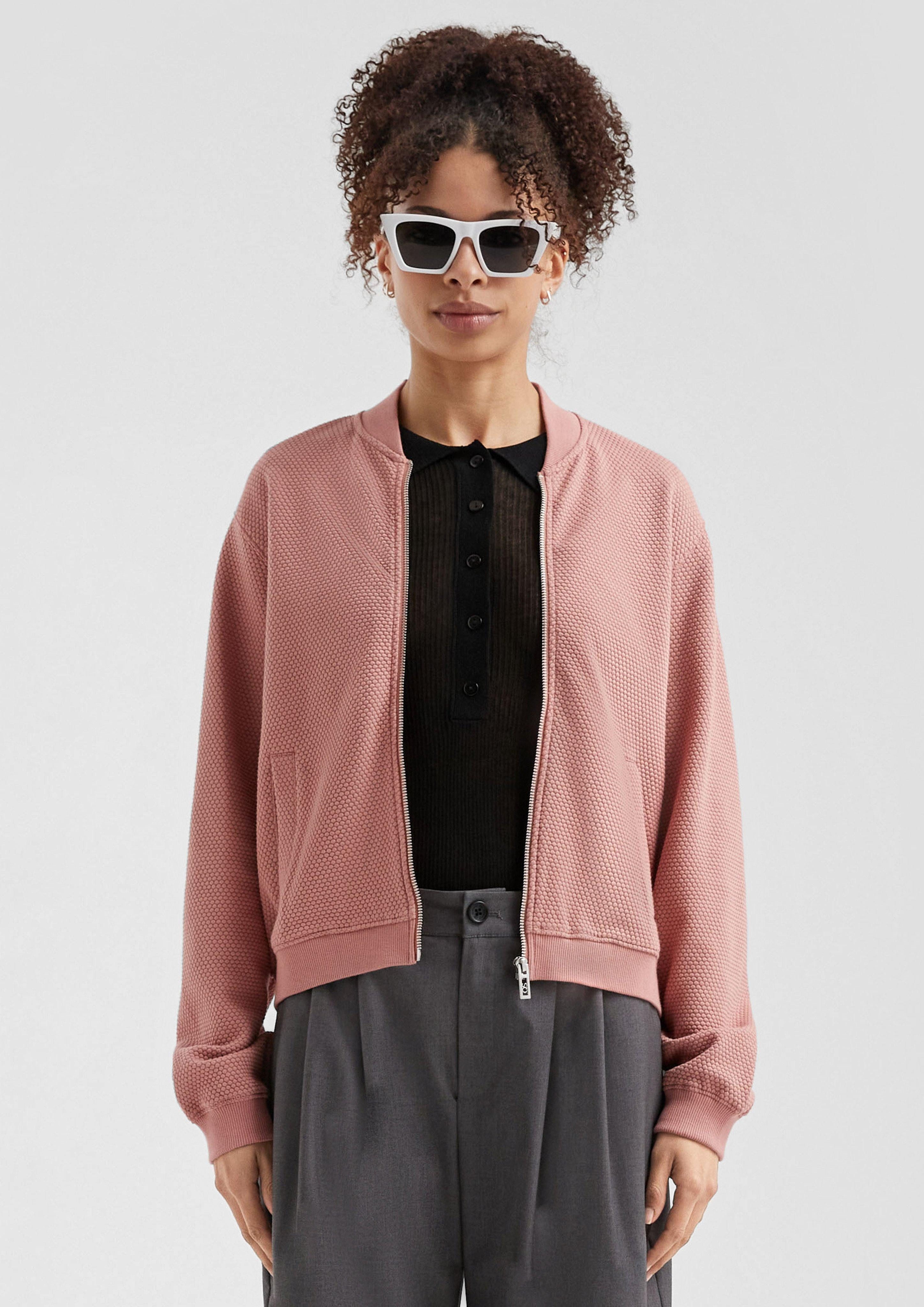 QS Sweatshirt Sweatshirt im Blousonstyle mit günstig online kaufen
