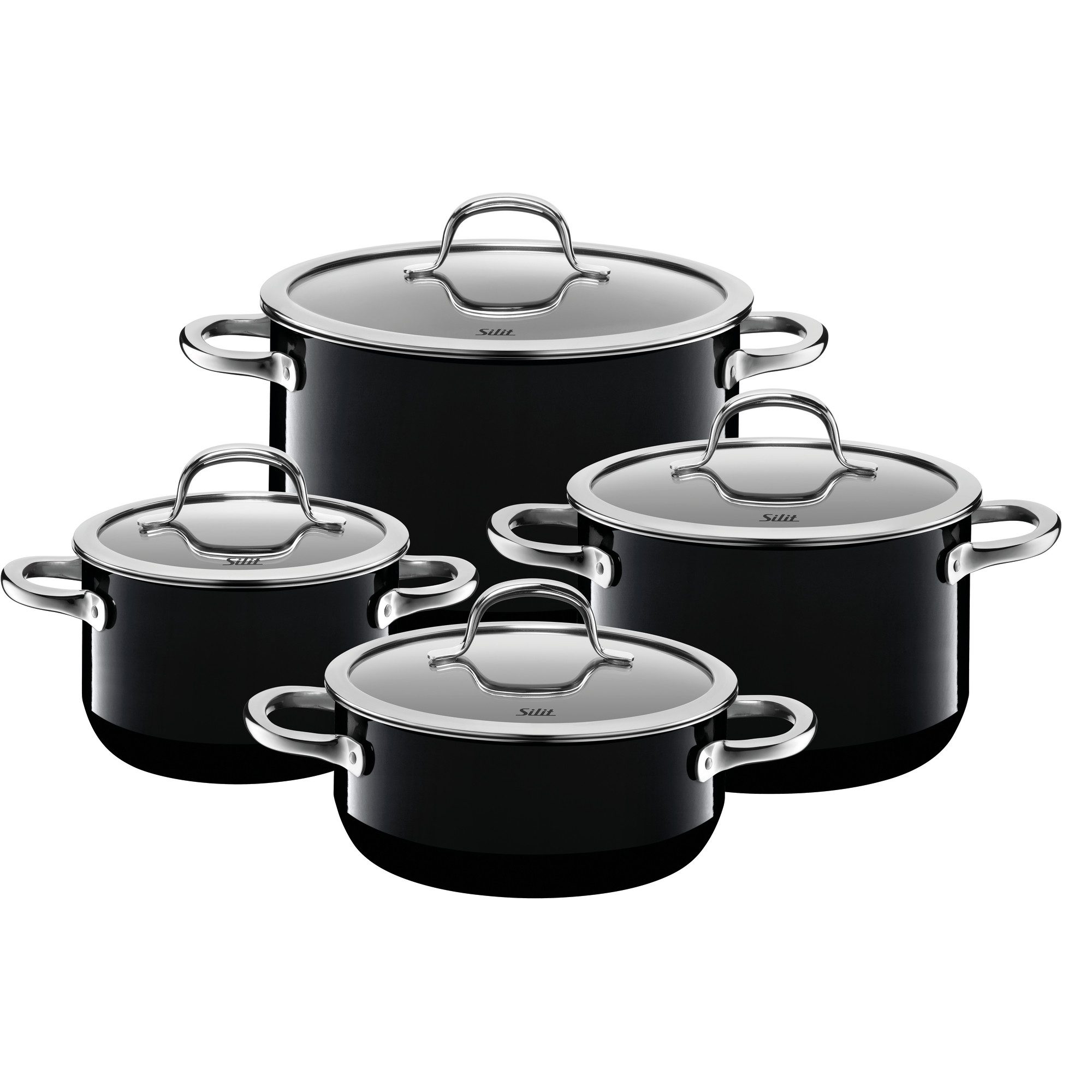 Silit Topf-Set Silit Silargan® Passion Topf-Set, 4-teilig, Black, Silargan, Silargan