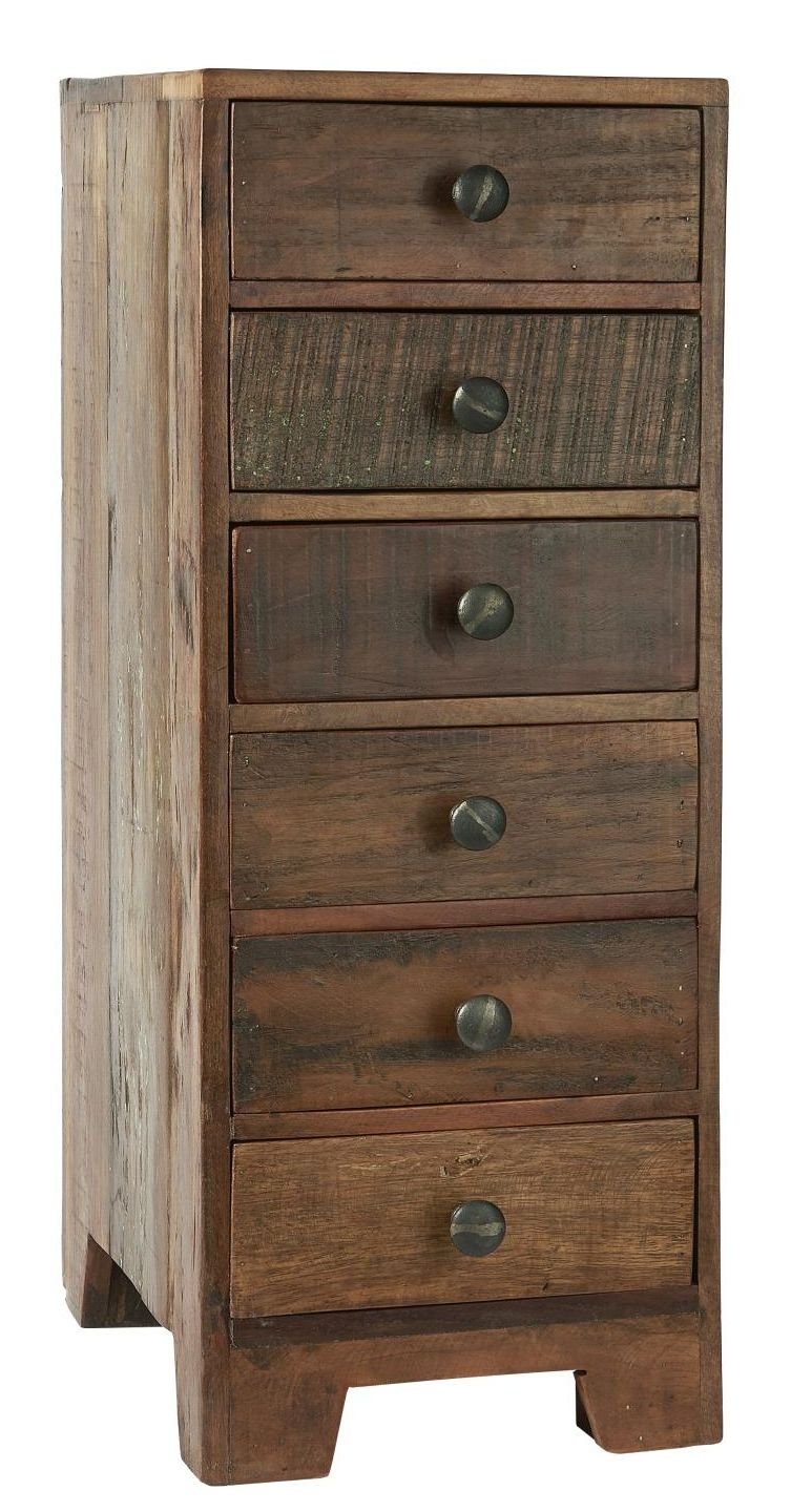 Kommode Kommode Sideboard Schubladen Alt Holz Massiv Unika Laursen 2110-00