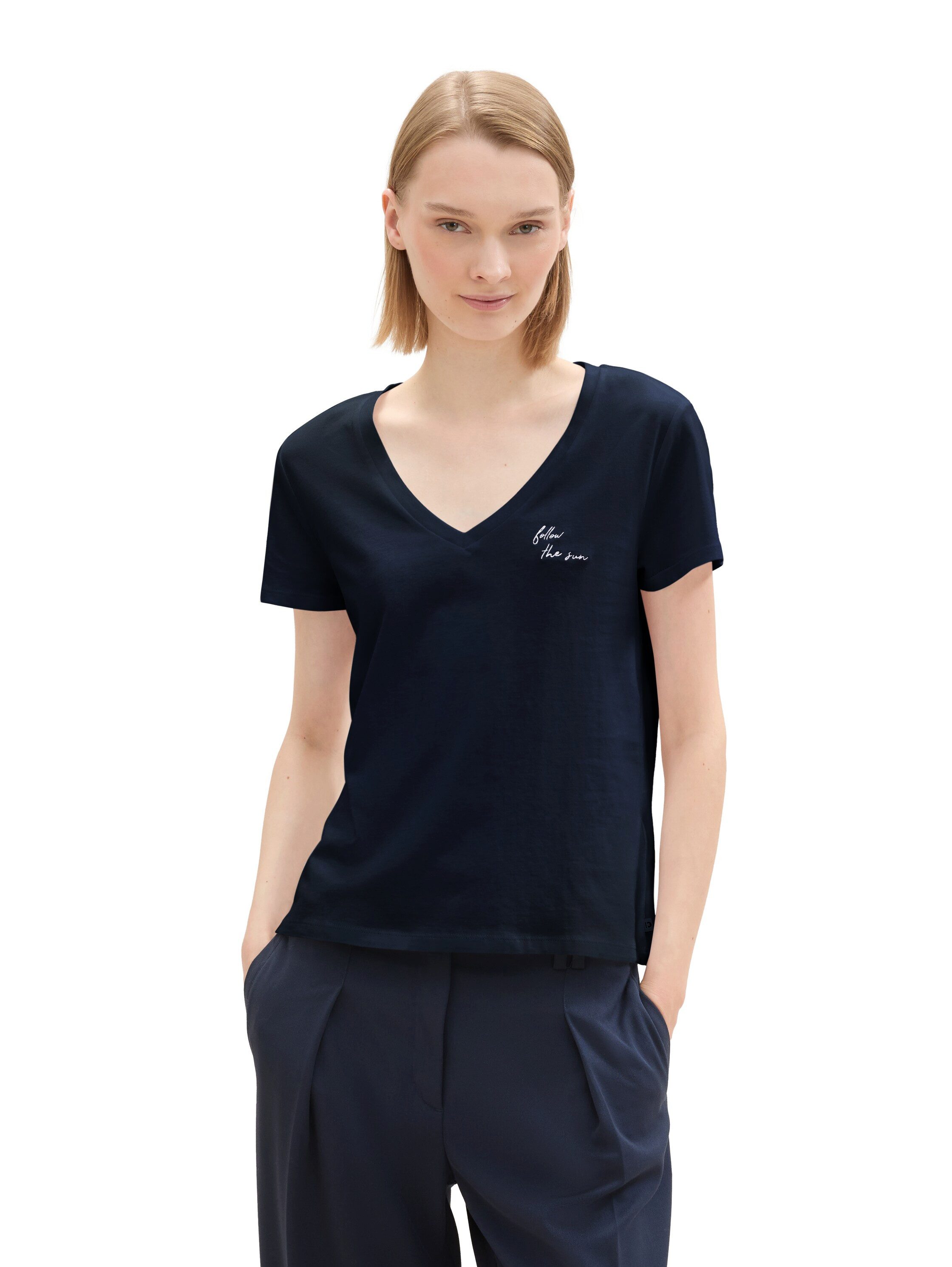 TOM TAILOR Denim V-Shirt (Packung, 2-tlg) günstig online kaufen