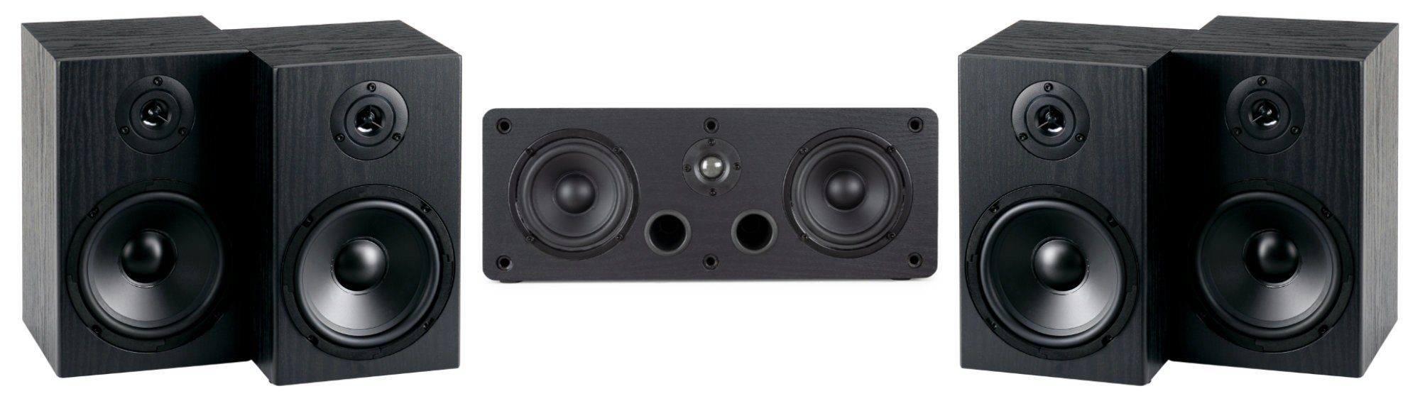 McGrey BSS-265 / CS-440 BK Lautsprechersystem Surround-Lautsprecher 5.0 (40 W, Satelliten HiFi-Boxen für Musik / Heimkino)