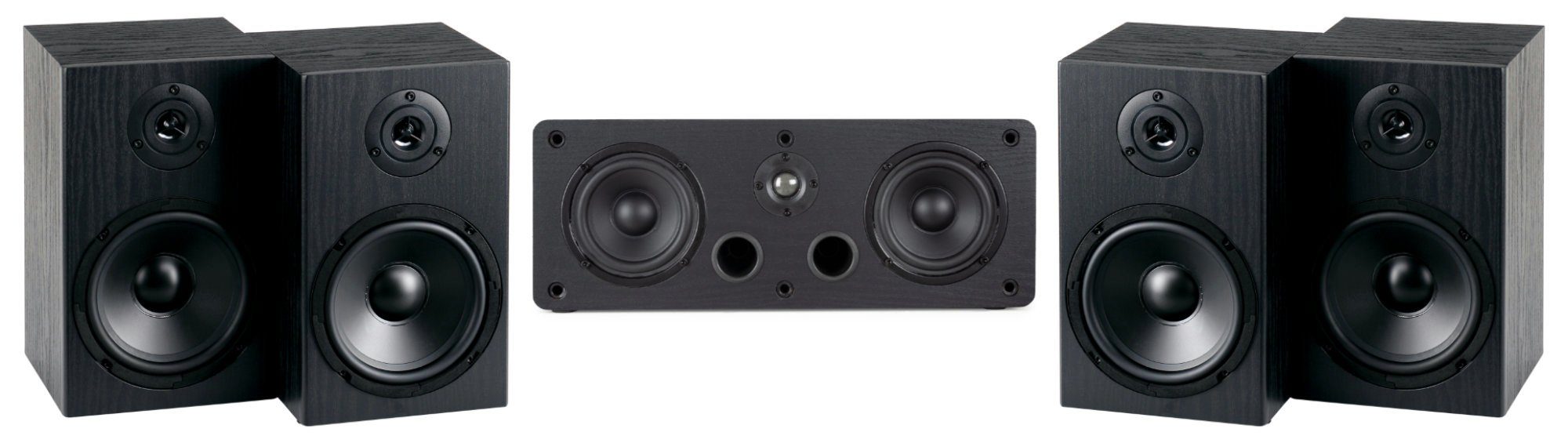 McGrey BSS-265 / CS-440 BK Lautsprechersystem 5.0 Surround-Lautsprecher (40 W, Satelliten HiFi-Boxen für Musik / Heimkino)