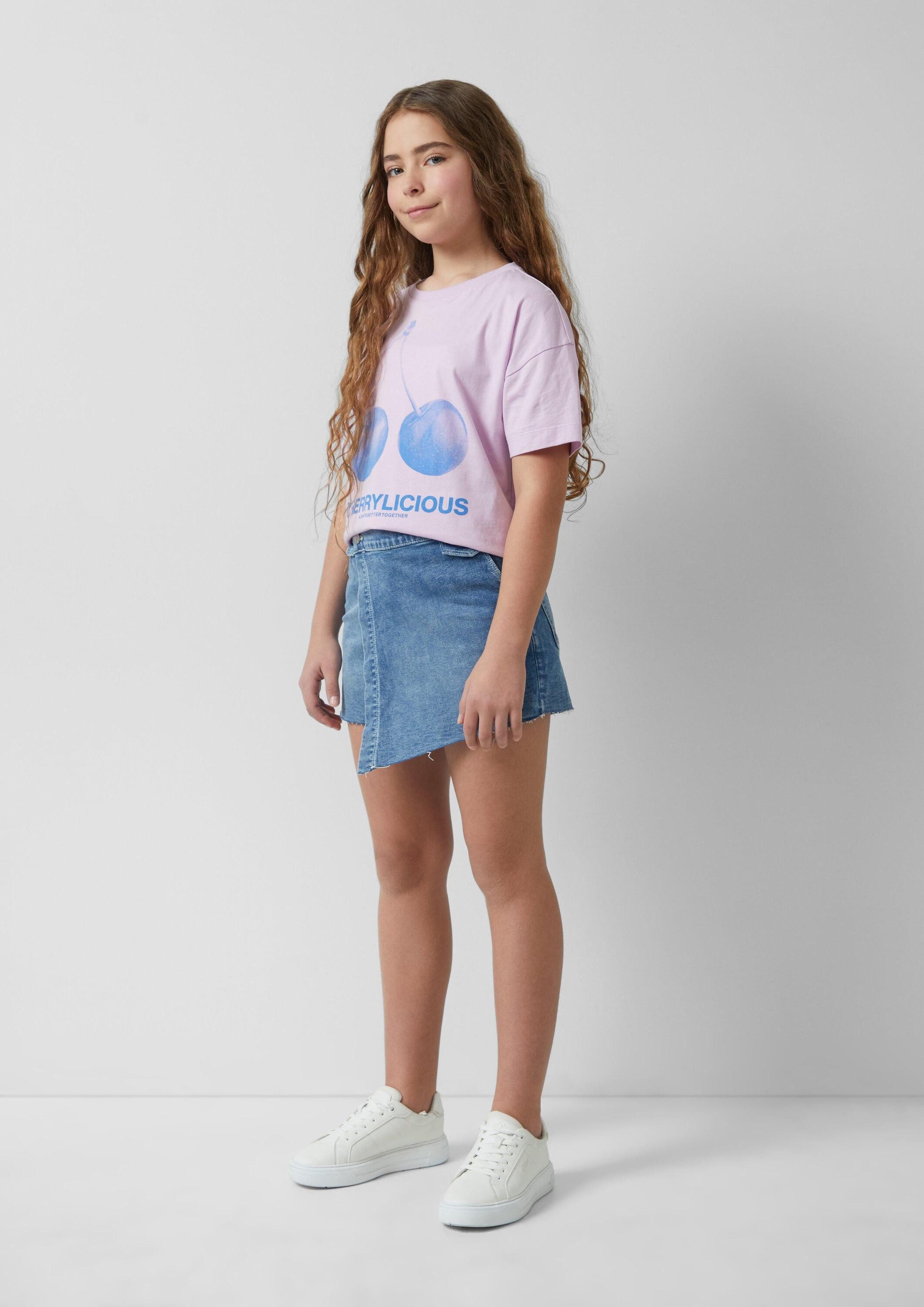 s.Oliver Minirock Rock Hosenrock aus Denim im Skort-Stil