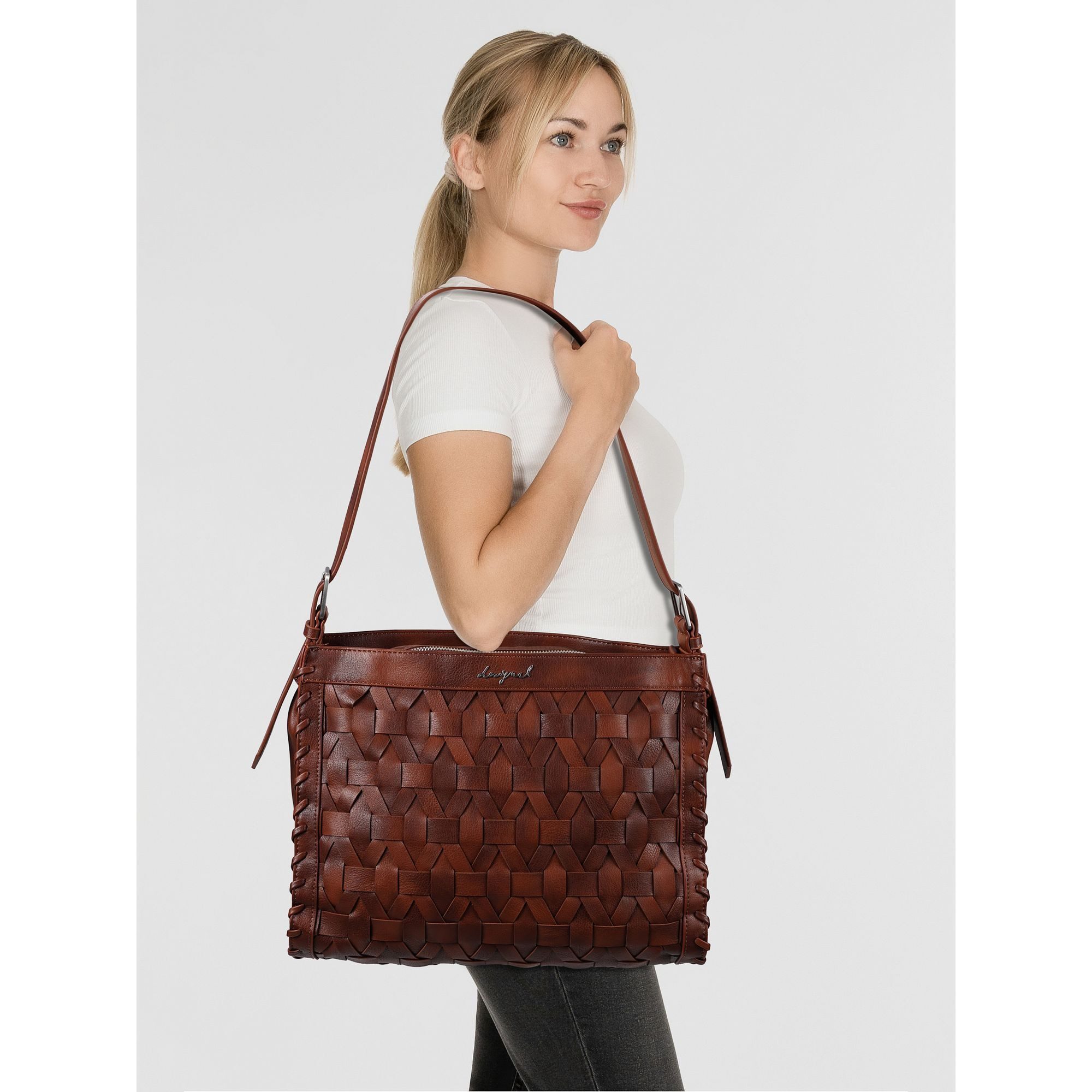 Desigual Schultertasche Argon, Polyurethan