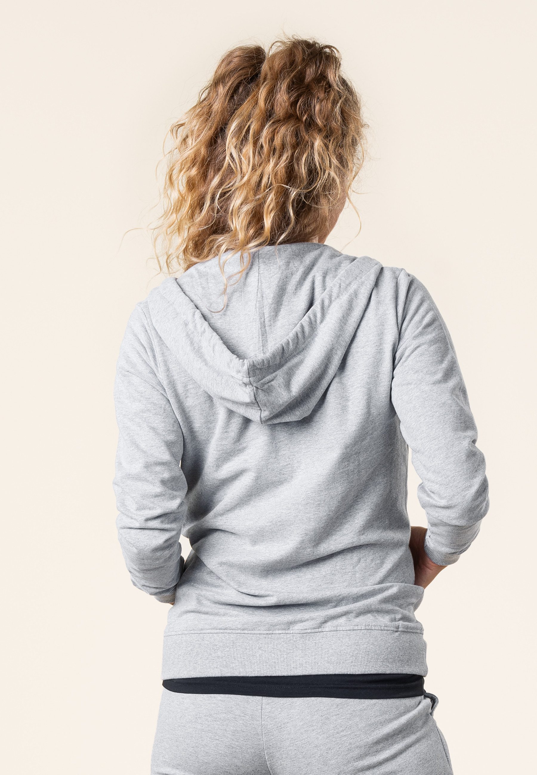 LIVING CRAFTS Kapuzensweatjacke LAMINA GOTS zertifiziert