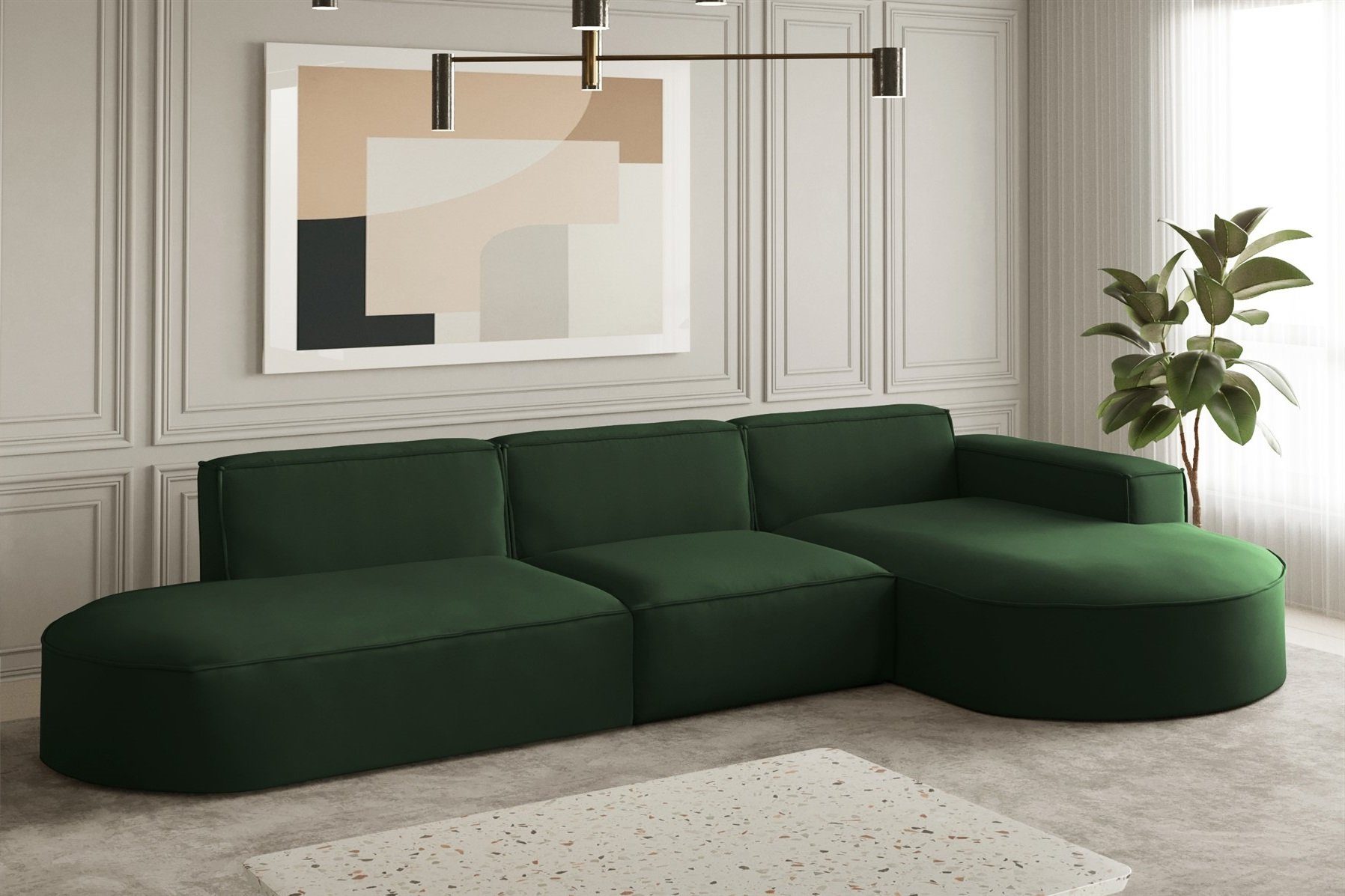 Fun Möbel Ecksofa Ecksofa Designersofa PALMA günstig online kaufen