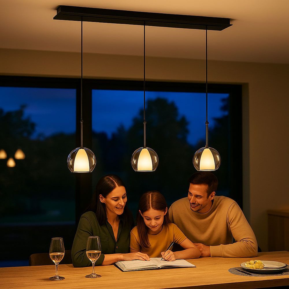 s.luce Pendelleuchte Belluna Esstisch Pendelleuchte 3-fl. günstig online kaufen