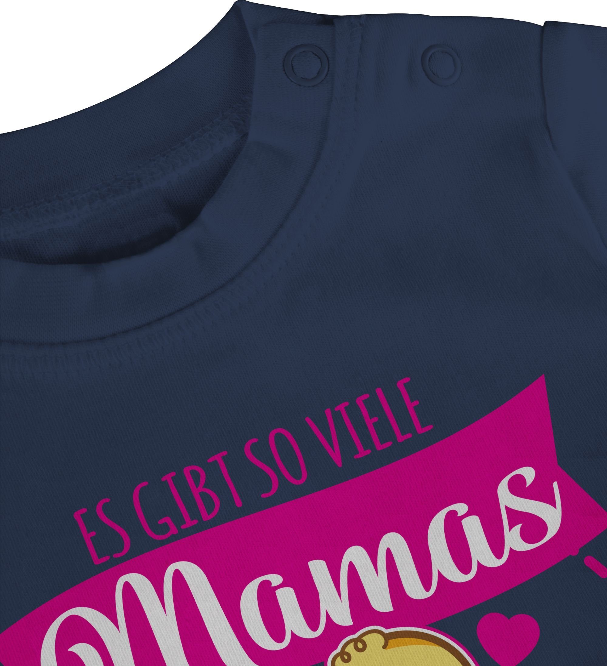 so hab Navy Ich viele gibt die Es 2 T-Shirt Shirtracer - Beste Blau Muttertagsgeschenk Mamas