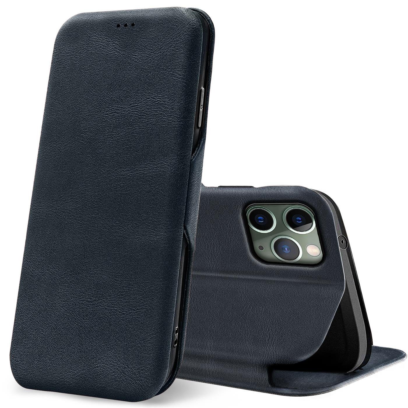 CoolGadget Handyhülle Business Premium Hülle für Apple iPhone 11 Pro 5,8 Zoll, Handy Tasche mit Kartenfach für iPhone 11 Pro Schutzhülle