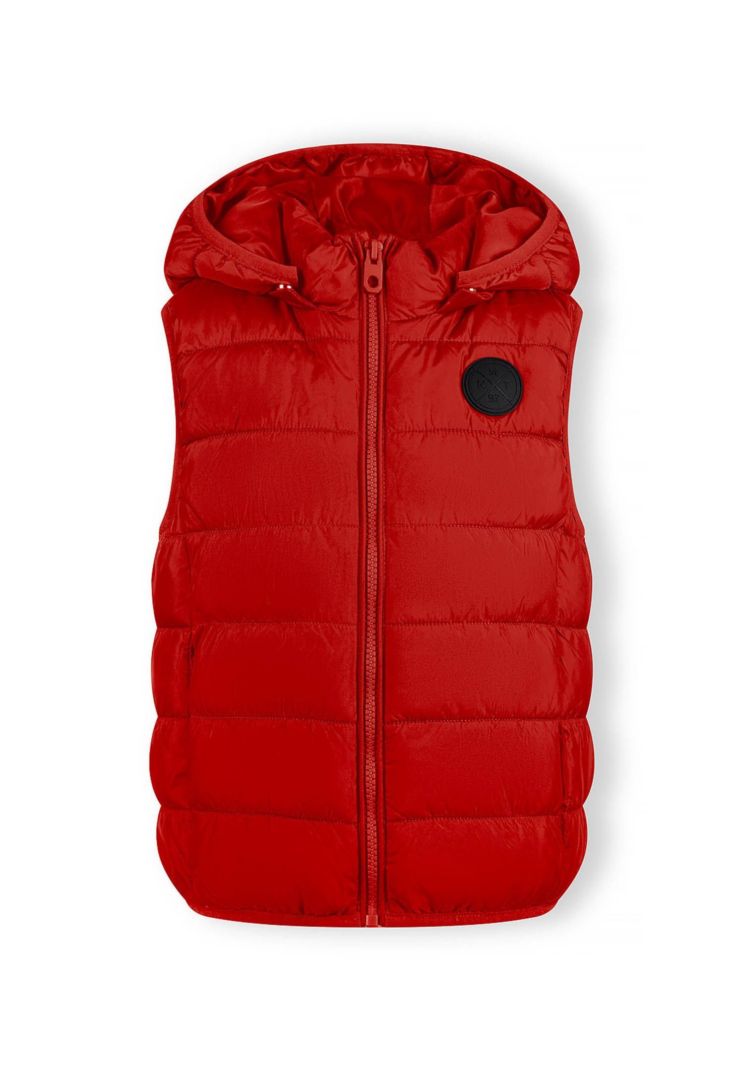 MINOTI Steppweste Weste mit Badge und Kapuze zum Abnehmen  (2y-14y) günstig online kaufen