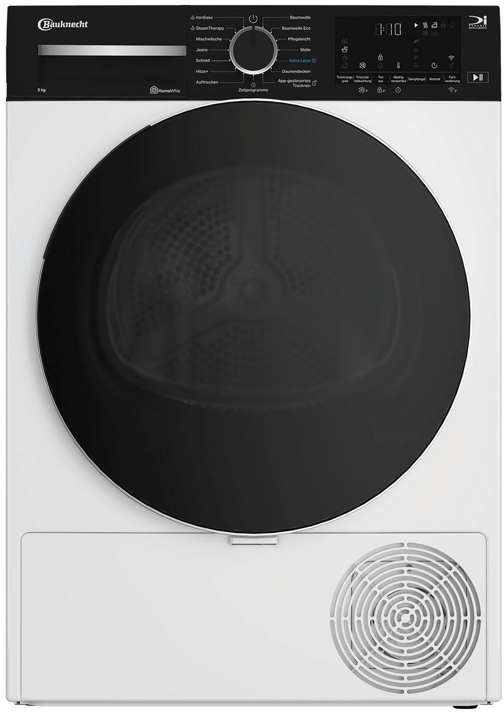 BAUKNECHT Wärmepumpentrockner BT 97A WB, Besonders leise dank optimierter Software und leistungsstarkem Motor