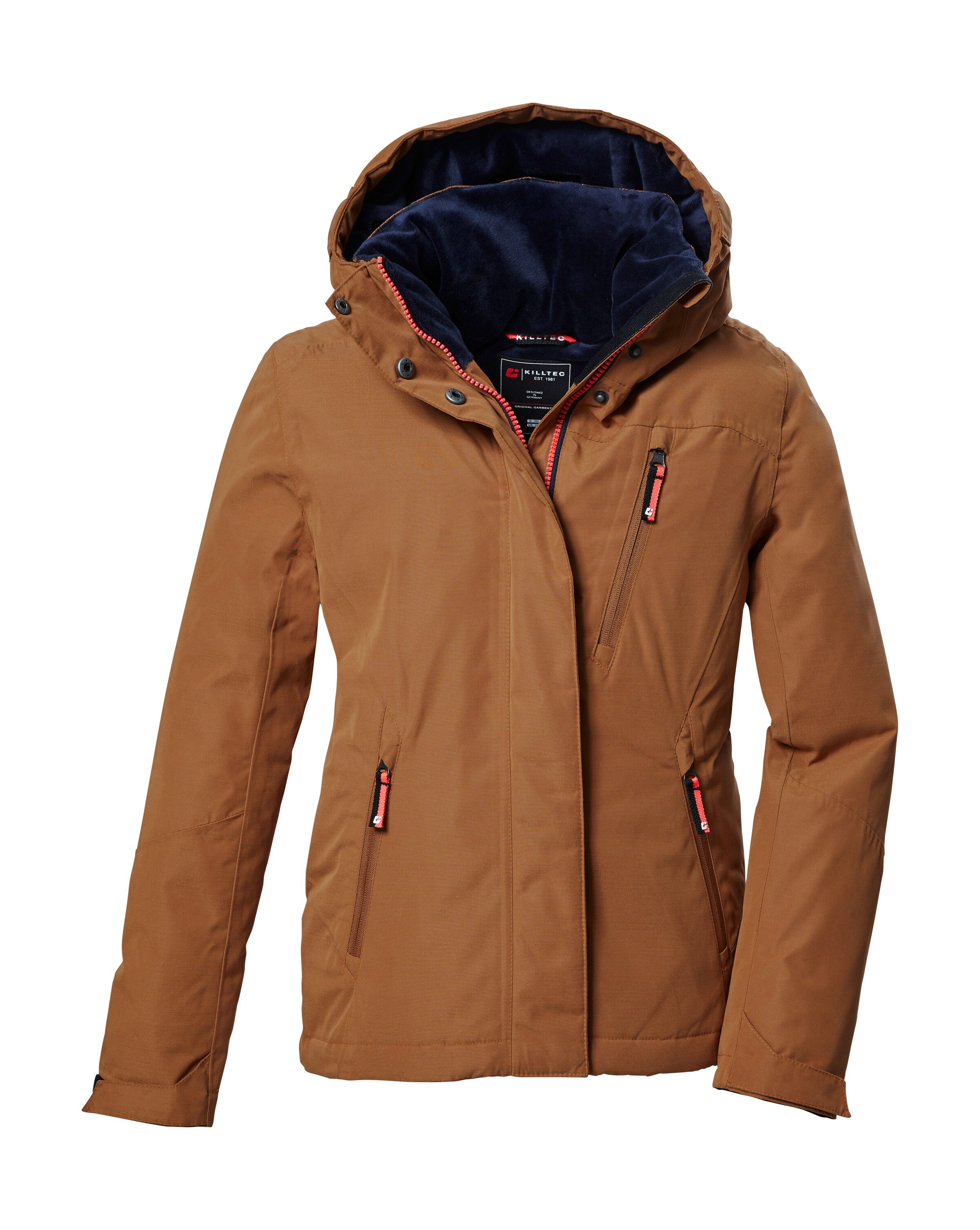 Killtec Funktionsjacke KOW 356 GRLS JCKT Wasserdichte Mädchenjacke mit Kapuze, verstellbare Bündchen
