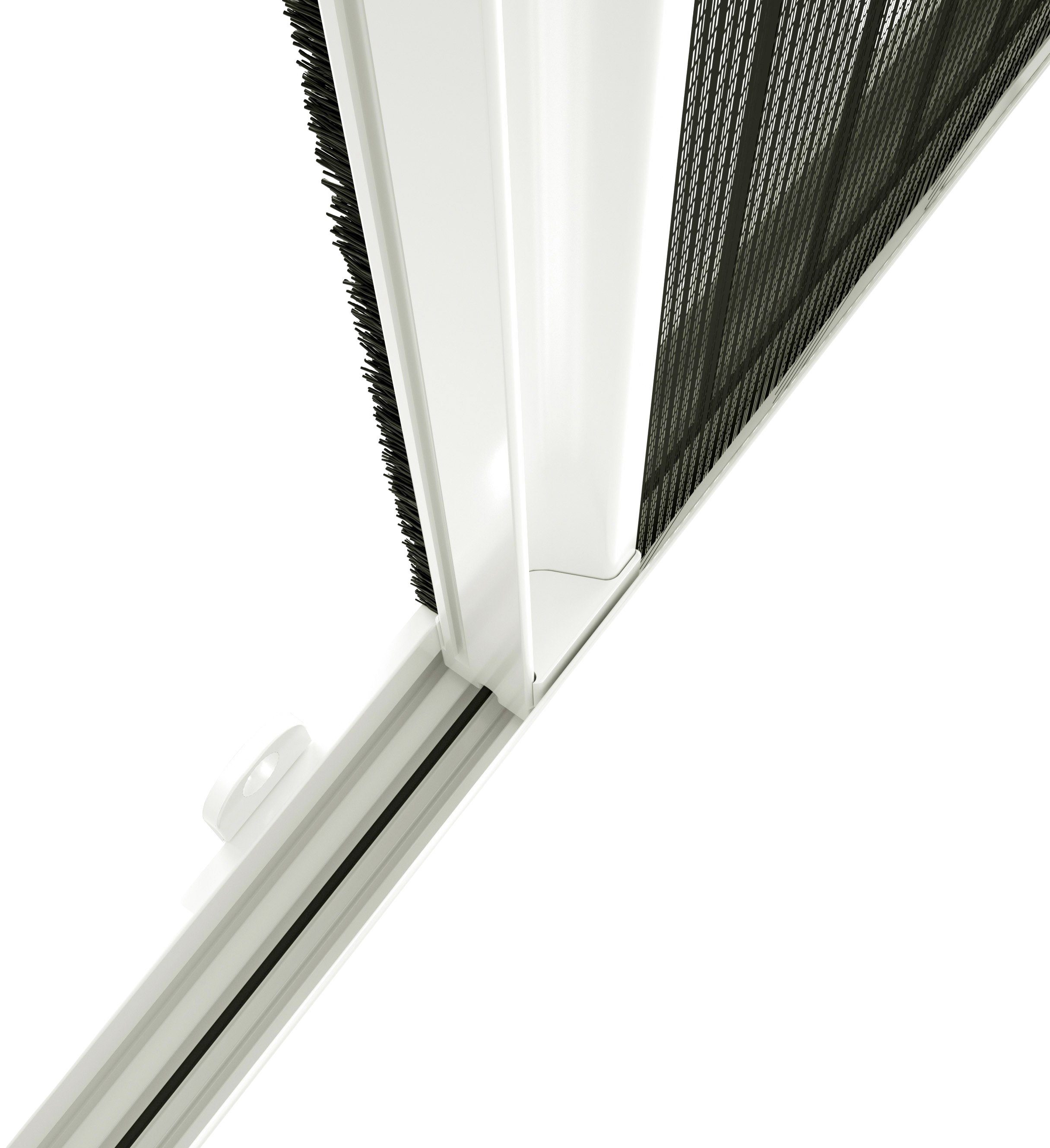BxH: cm transparent, für Dachfenster, 160x180 Insektenschutzrollo verschraubt, weiß/schwarz, international, hecht