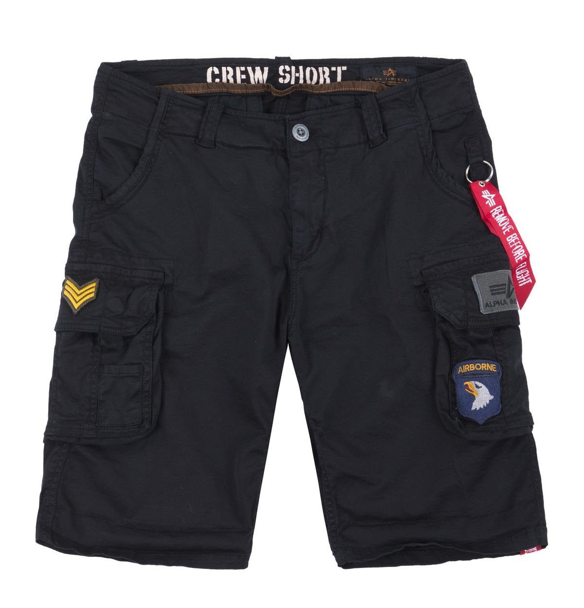 Crew Shorts Alpha Short Industries Patch black