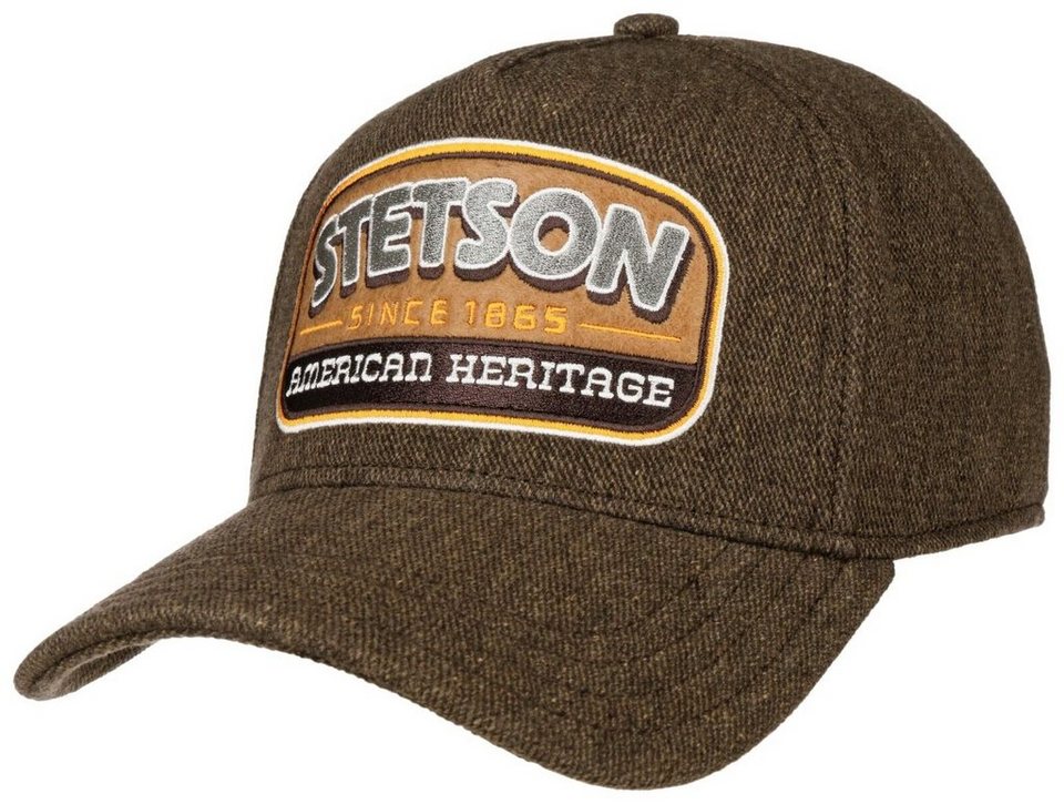 Stetson Baseball Cap (1-St) Basecap Metallschnalle, Das Design besteht aus  sechs Panels und verzichtet auf eine