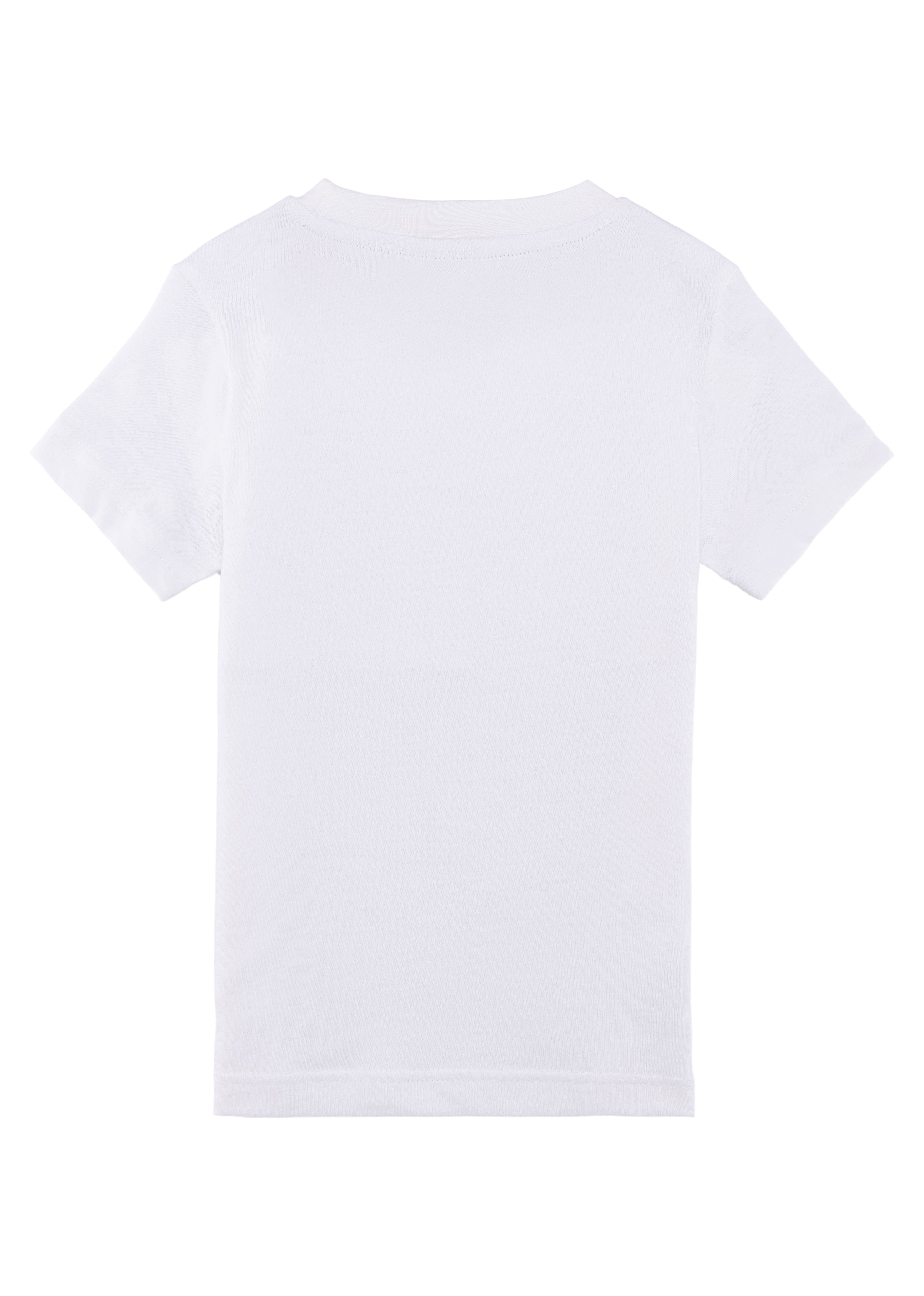 Lacoste T-Shirt mit Lacoste-Krokodil auf Brusthöhe WHITE