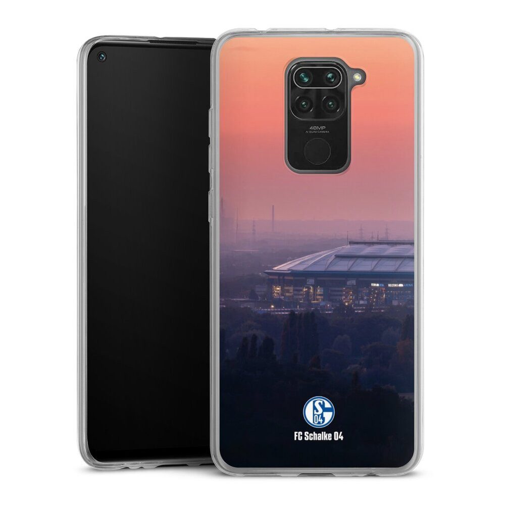 DeinDesign Handyhülle Stadion FC Schalke 04 Offizielles Lizenzprodukt Schalke 04 Stadion, Xiaomi Redmi Note 9 Slim Case Silikon Hülle Ultra Dünn Schutzhülle
