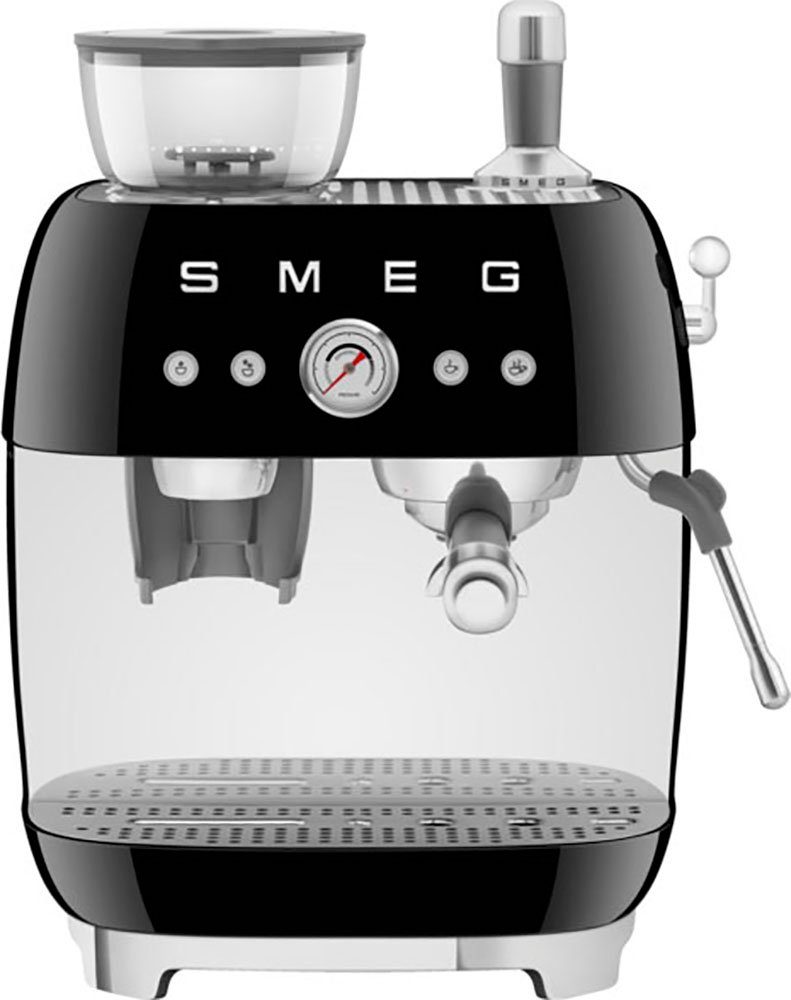 Smeg Espressomaschine EGF03BLEU, mit integrierter Kaffeemühle, einfache  Bedienung und Reinigung