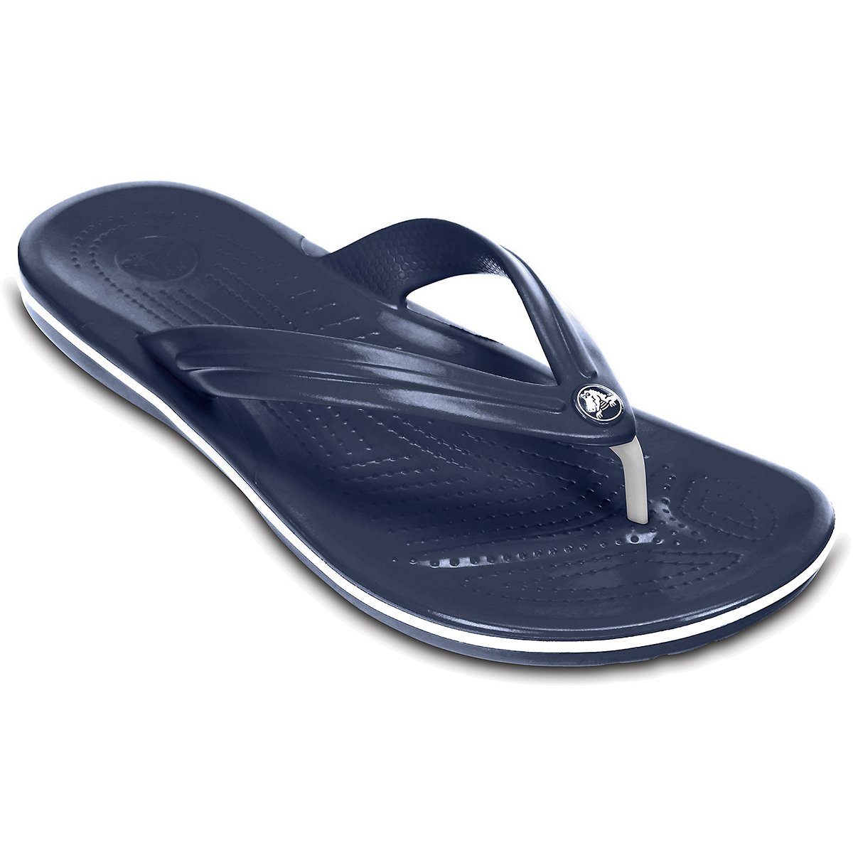 Crocs Crocs Flip Sandalen navy-weiß Übergröße günstig online kaufen