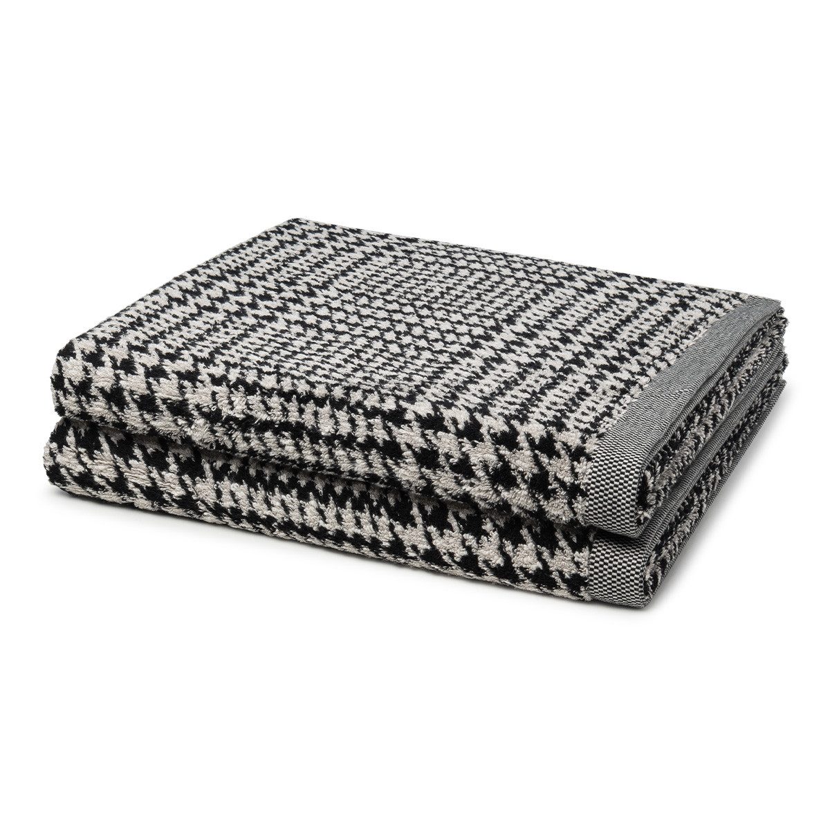 Möve Handtuch Set Brooklyn Glencheck, Walkfrottee (Spar-Set, 2-St), 2 X Duschtuch im Set - Baumwolle - Saugstark