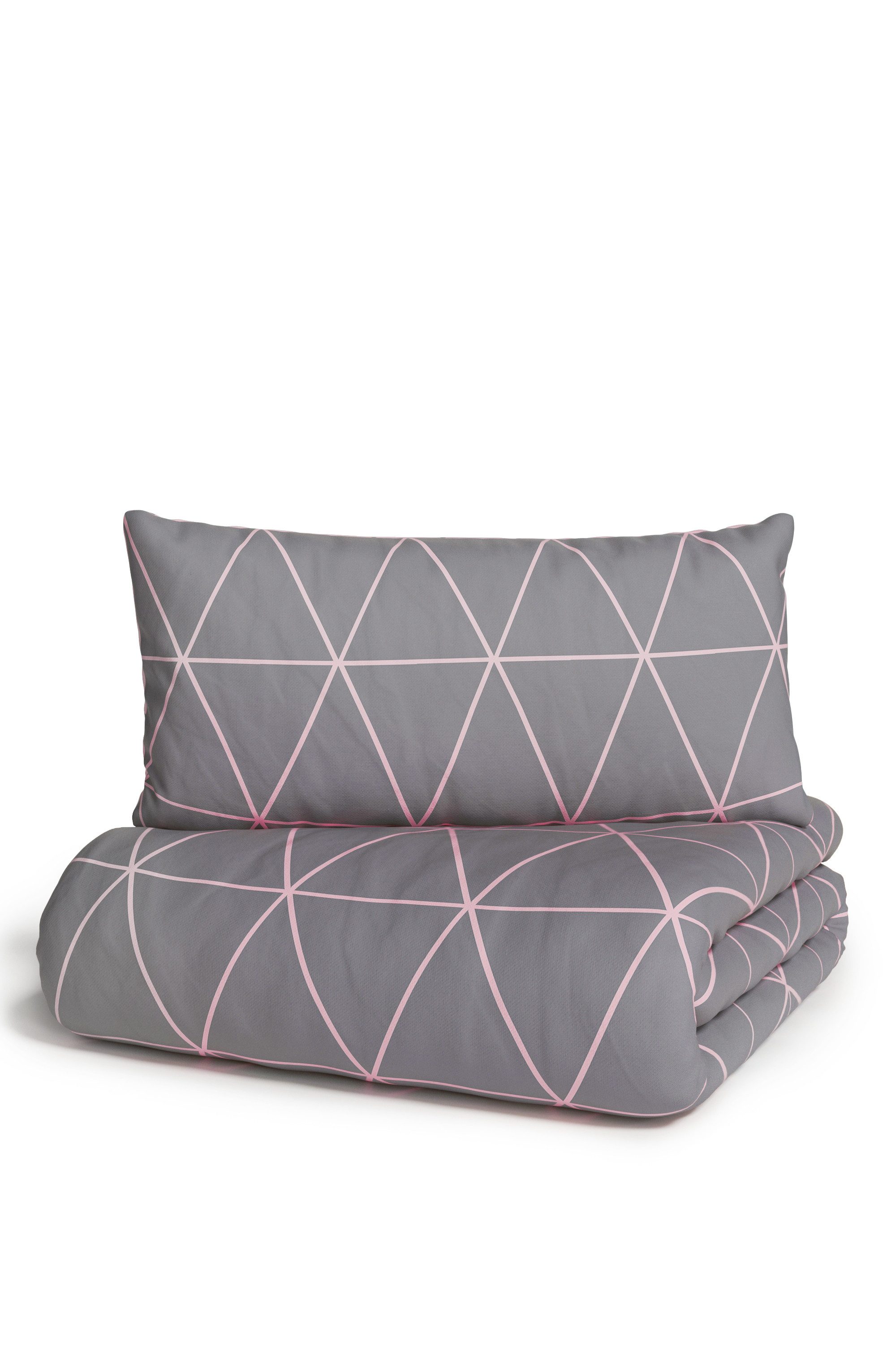 OTTO home Bettwäsche Balsby in Gr. 135x200 oder 155x220 cm, 100% Baumwolle, Renforcé, 2 teilig, Bettwäsche-Set mit Muster, Wendebettwäsche – Bild 5 von 5
