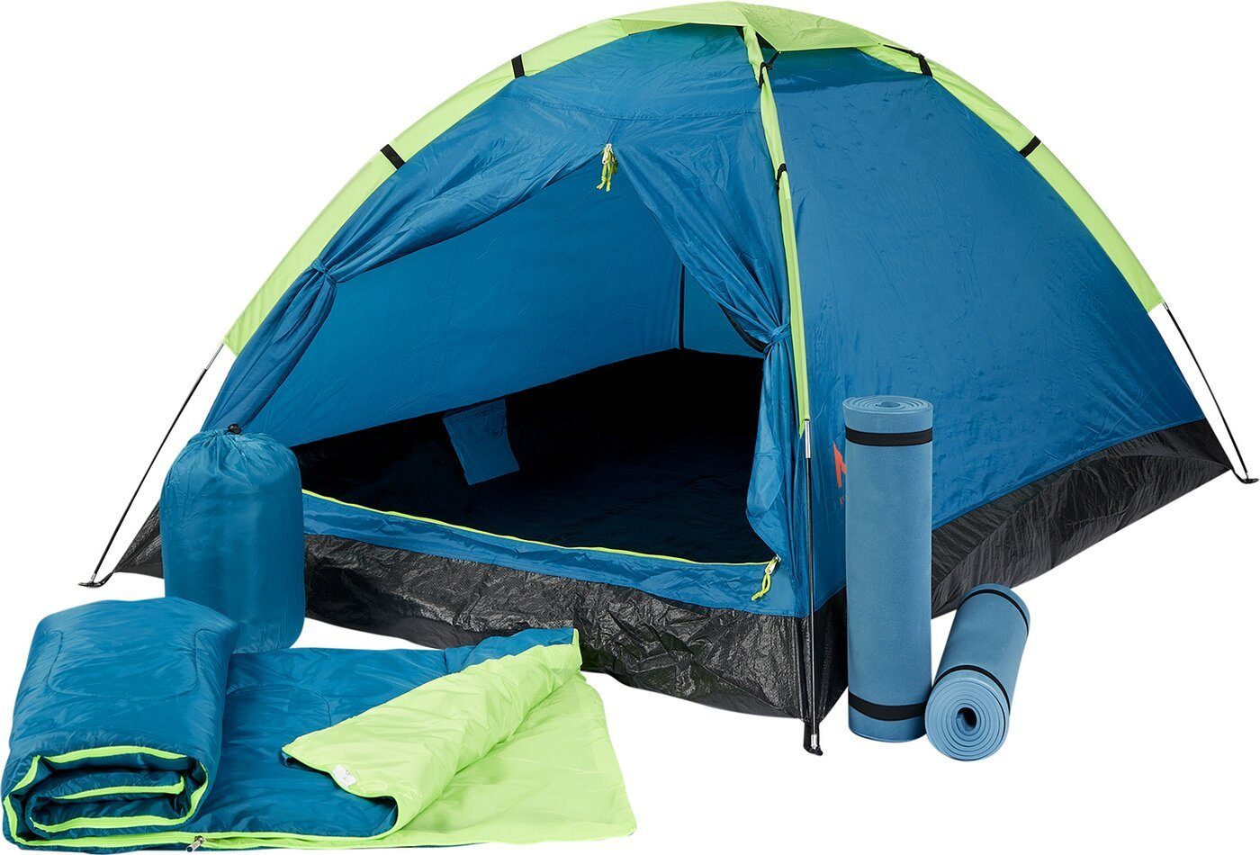 Igluzelt Camping-Zelt FESTENT BLUE PETROL/GREEN LI